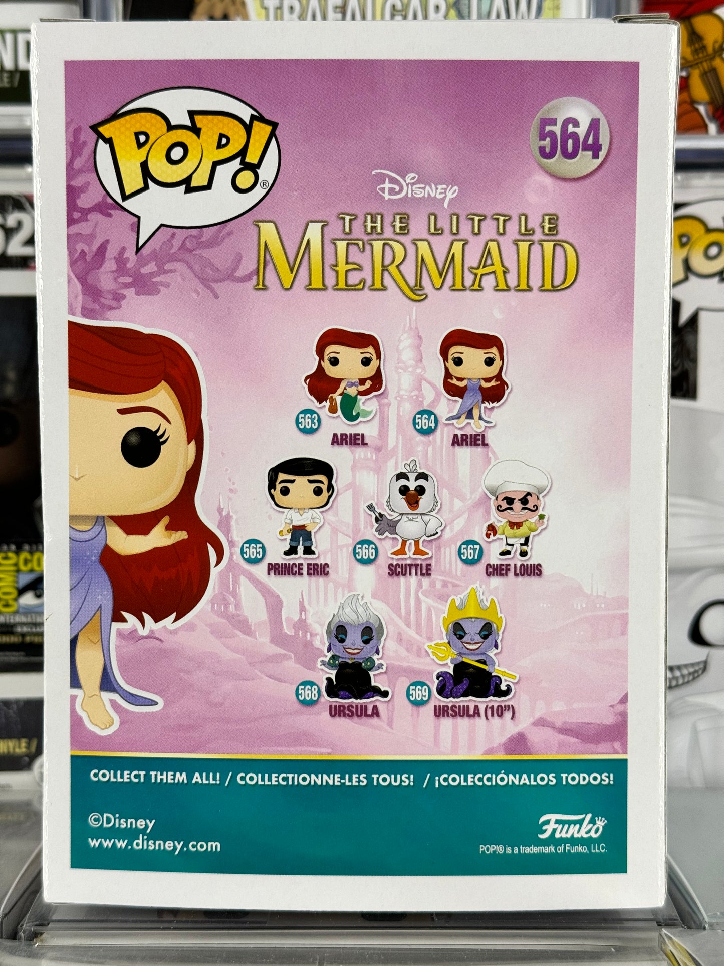 Disney La Sirenita - Ariel (vestido morado) (564) abovedado