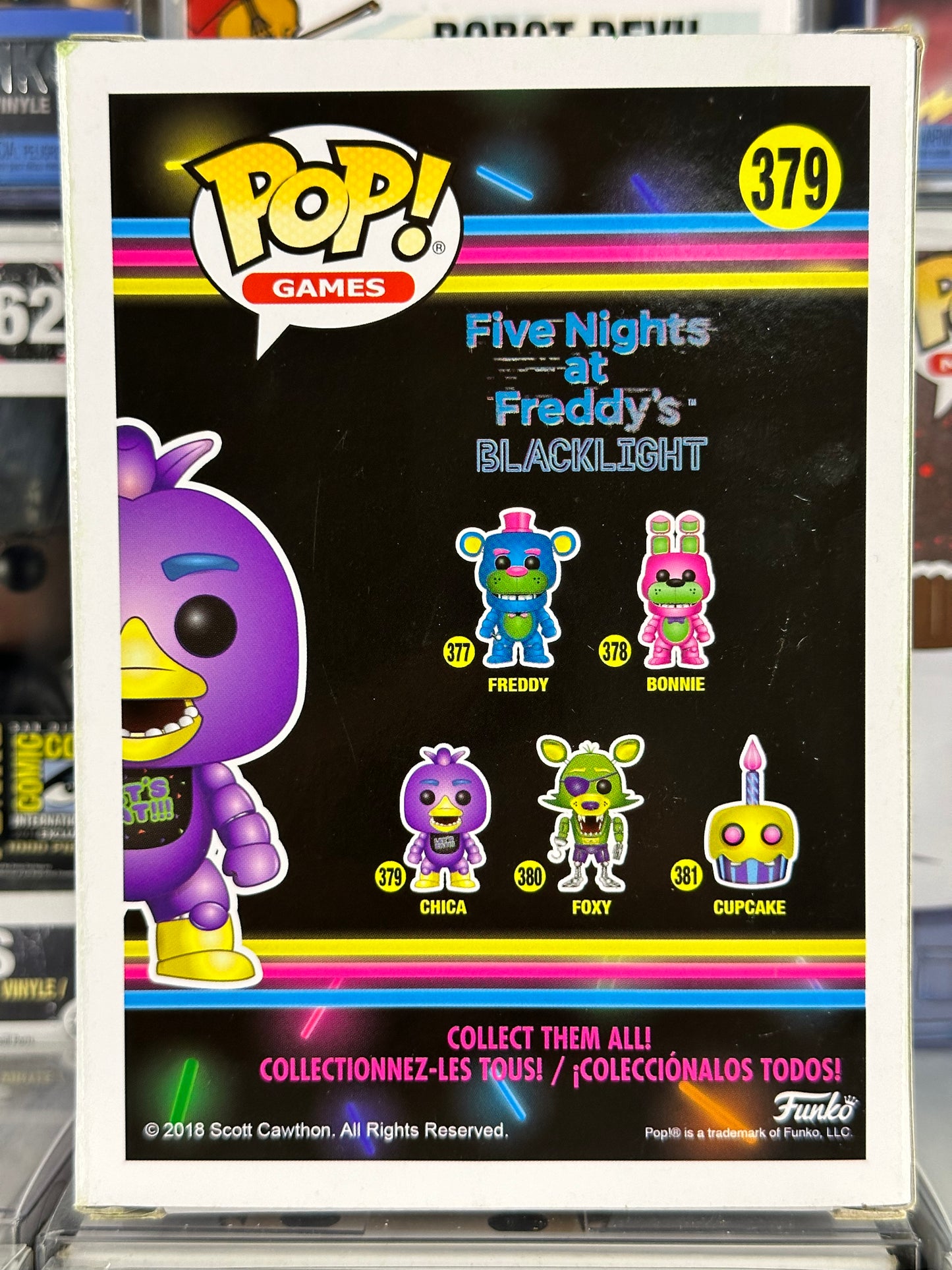 Five Nights At Freddy's Blacklight - Blacklight Chica (379) Vaulted