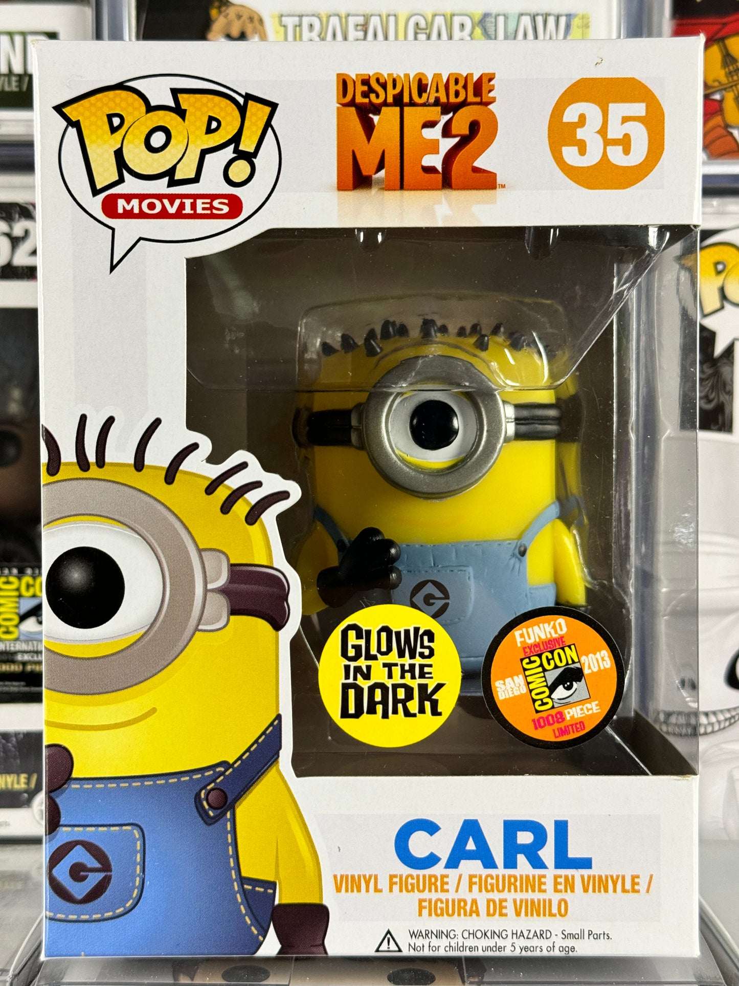 Mi villano favorito 2 - Carl (Brilla en la oscuridad) (35) EDICIÓN LIMITADA exclusiva de 1000 PC Vaulted SDCC
