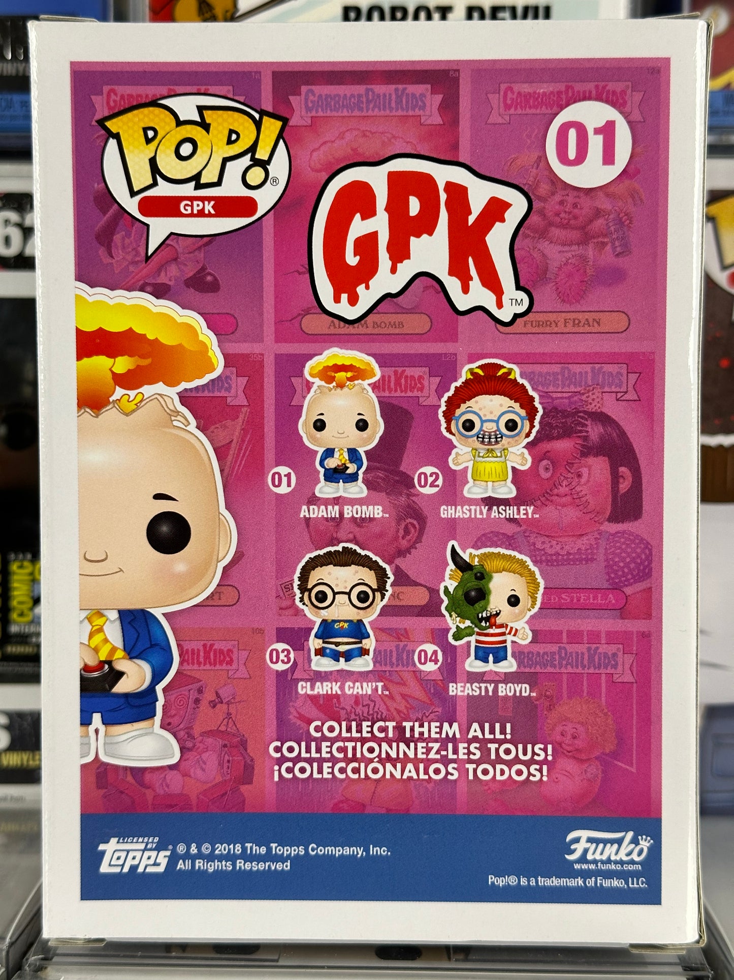 Garbage Pail Kids - Adam Bomb (Metallic) (01) Vaulted Toy Tokyo 2018 NYCC Exclusive