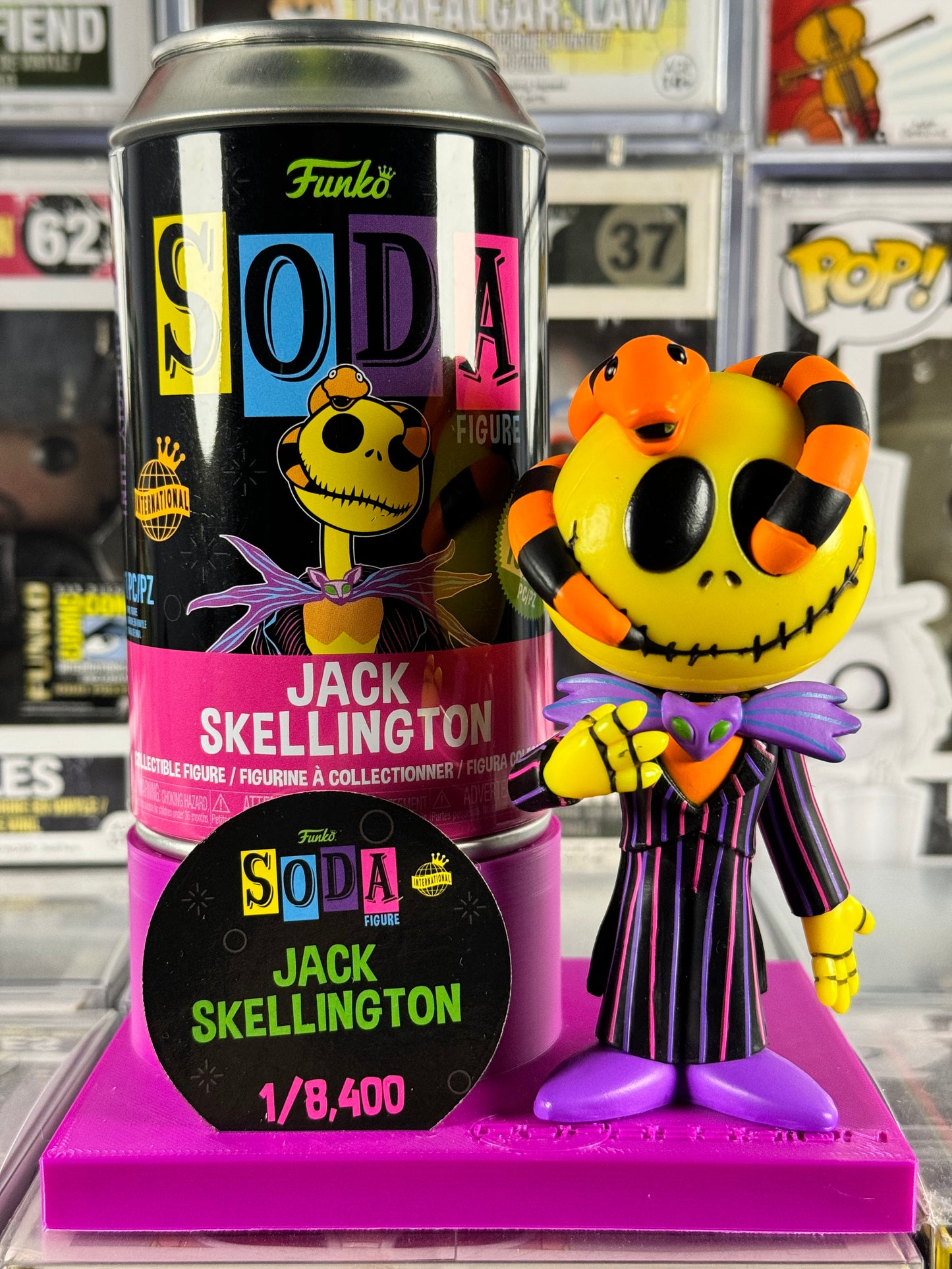 ¡Gaseosa! - Disney Pesadilla antes de Navidad - Jack Skellington (con gusanos) Blacklight