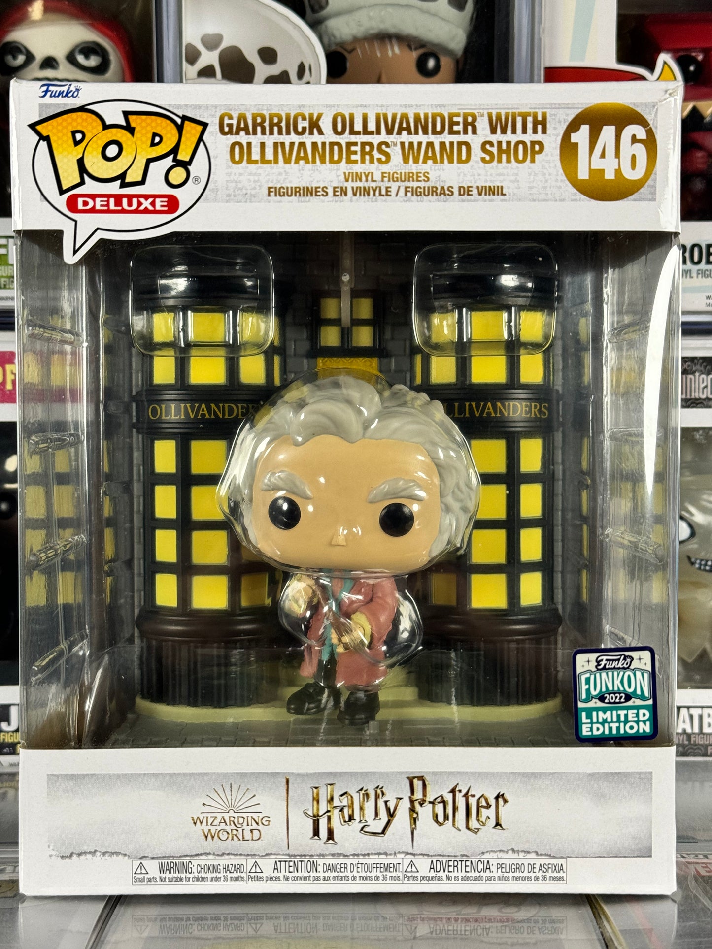 Palabra mágica de Harry Potter - Deluxe - Garrick Ollivander con tienda de varitas de Ollivander (146) Edición limitada Funkon 2022