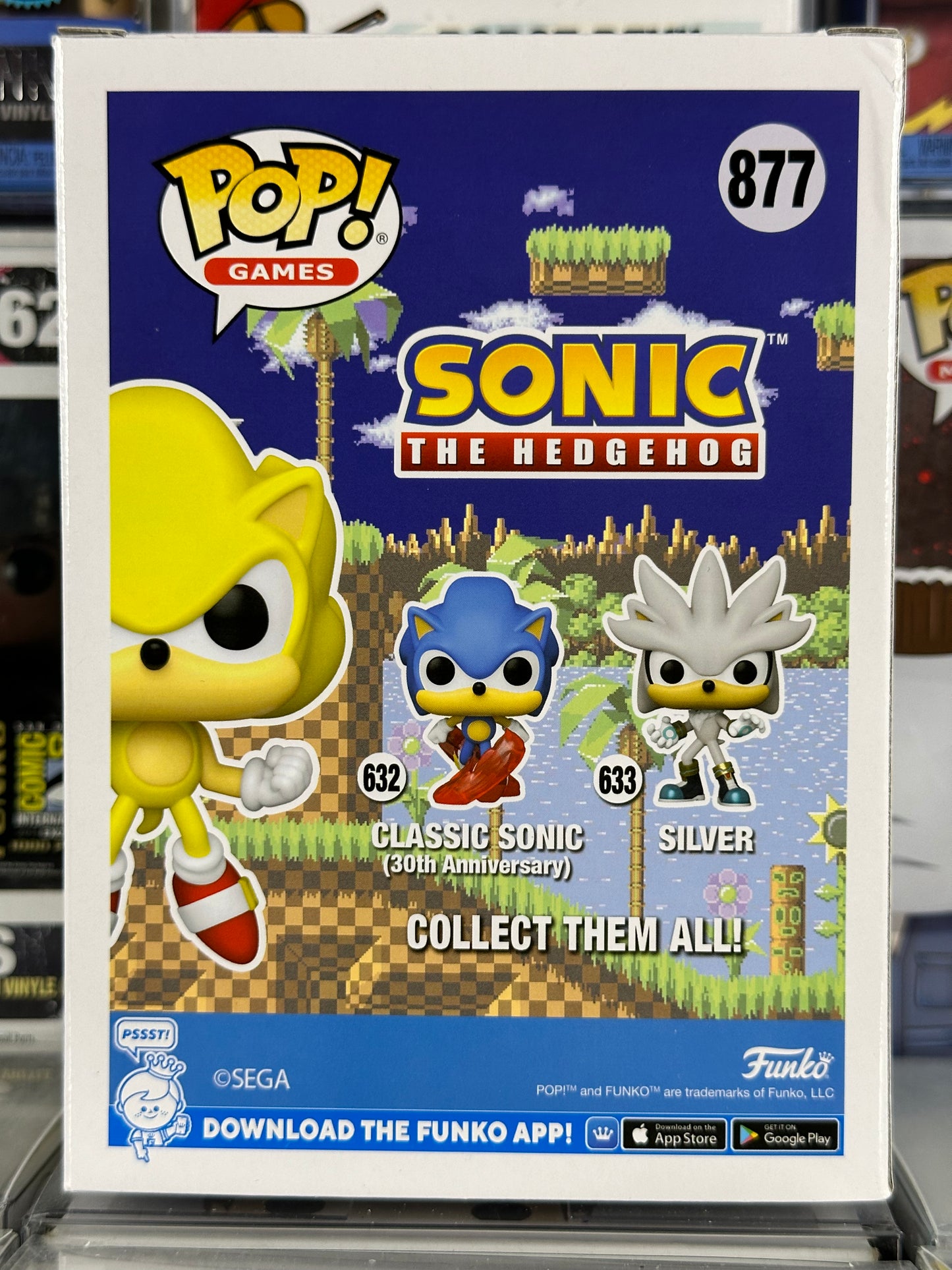 Sonic the Hedgehog - Super Sonic (First Appearance) (Glow in the Dark) (877) 2022 Summer Convention