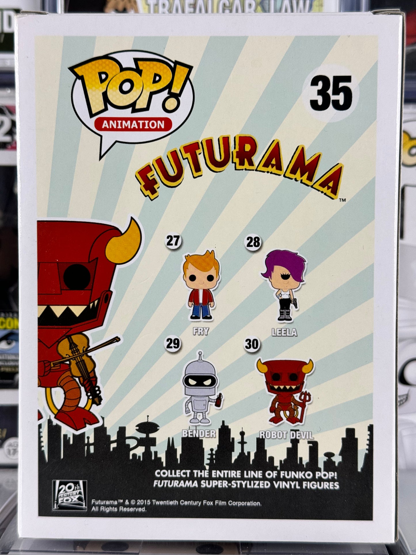 Futurama - Robot Devil (con violín) (35) Exclusivo de la convención de verano 2015 abovedado