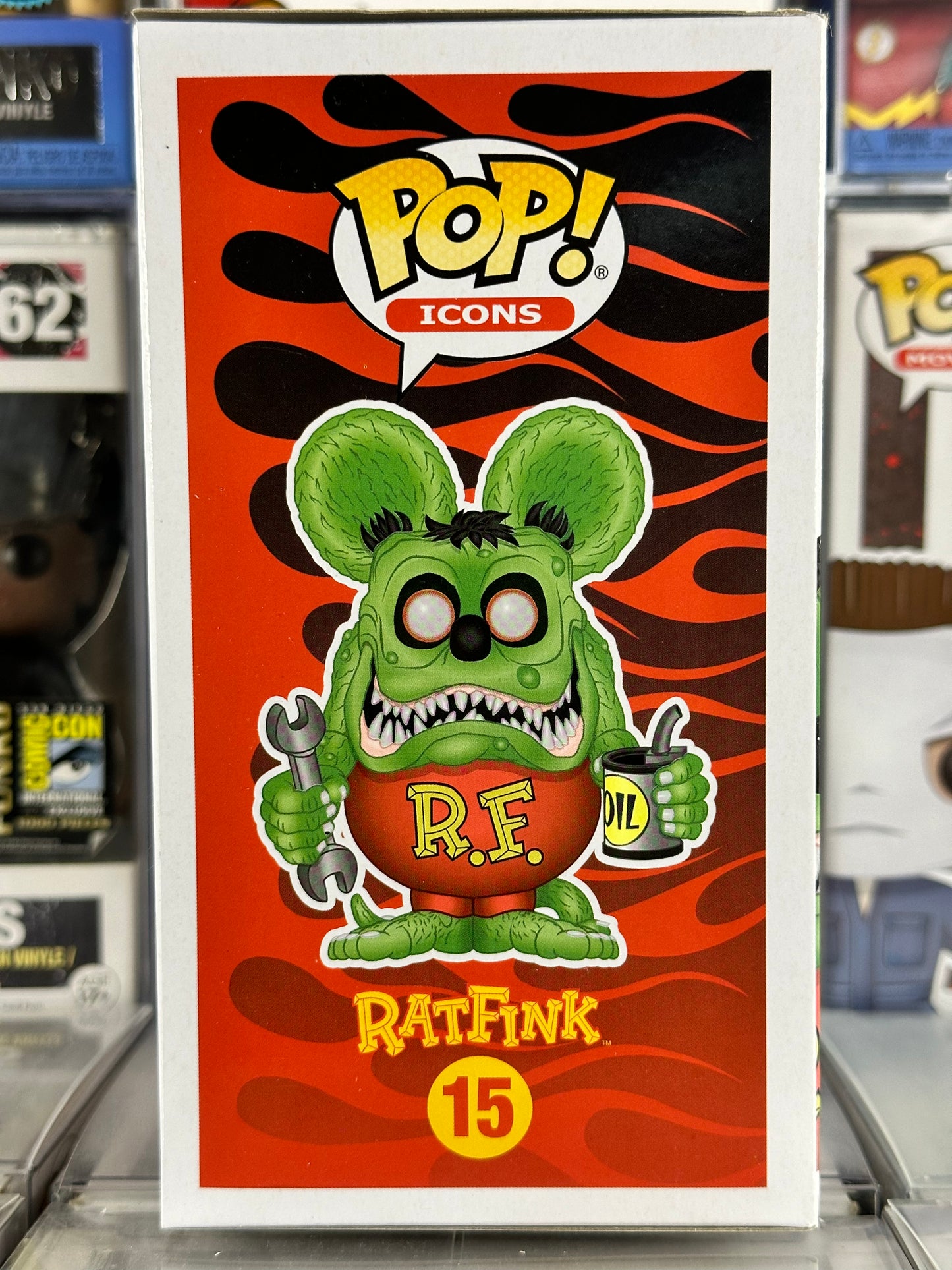 Pop Icons - Rat Fink (Black Chrome) (15) Vaulted 2019 Summer Convention Exclusive