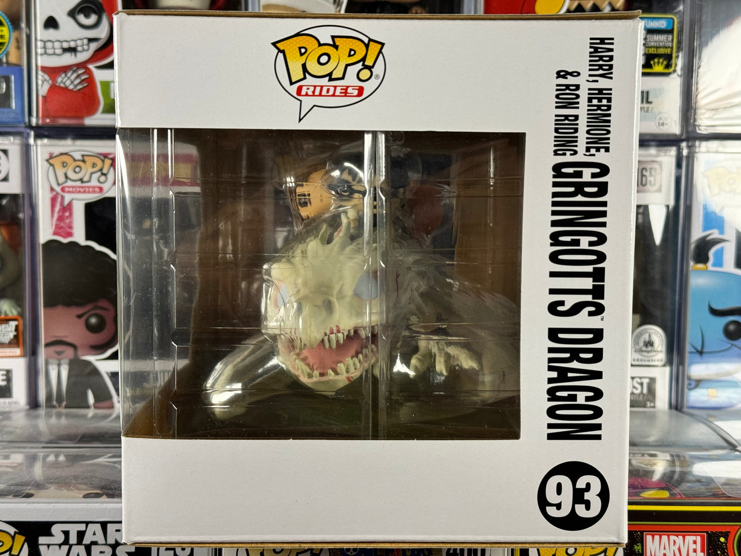 Wizarding Word of Harry Potter - Rides - Harry, Hermione & Ron Riding Gringotts' Dragon (93)