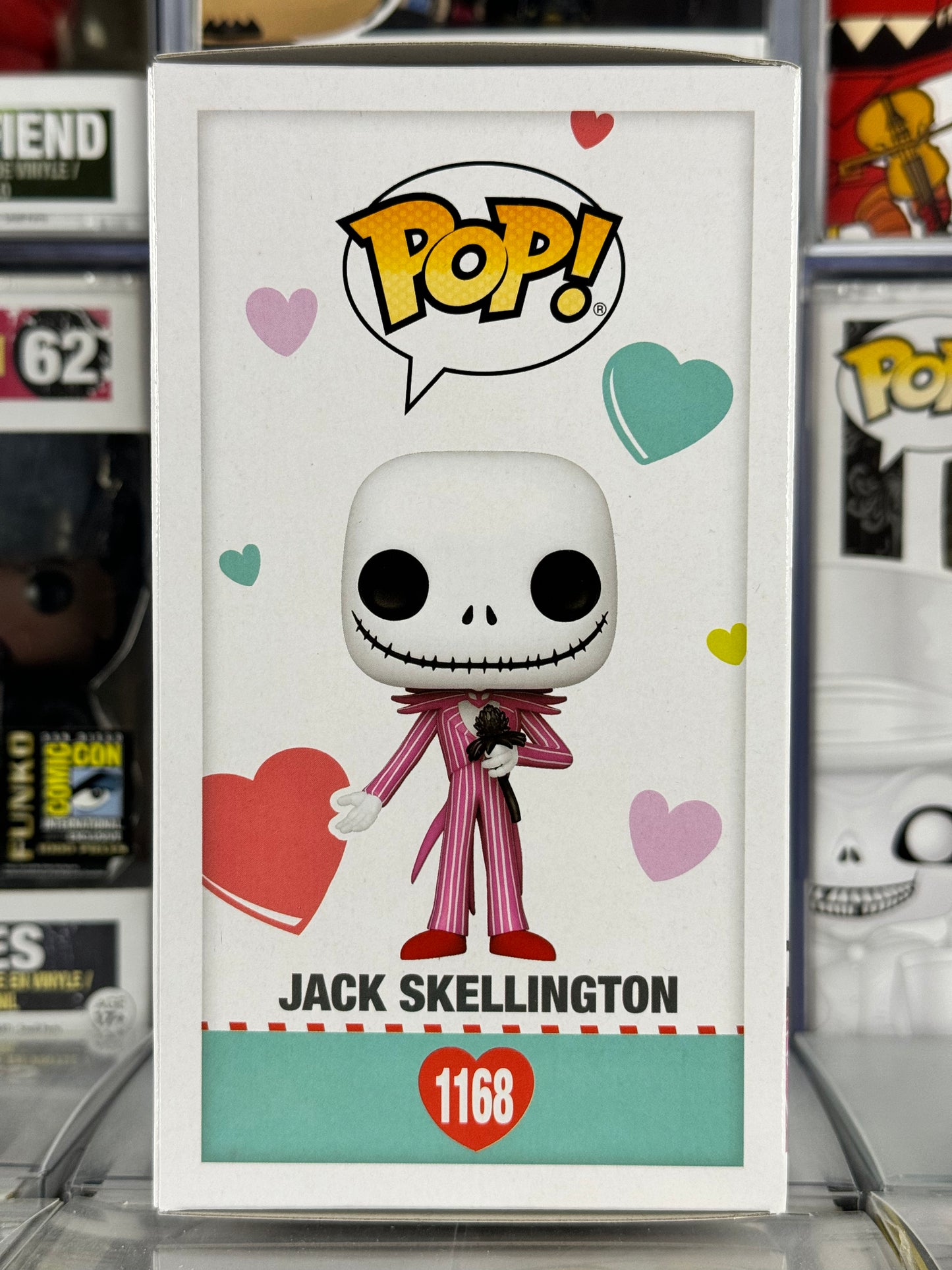 Disney - Tim Burton's The Nightmare Before Christmas - Valentine Jack Skellington (w/ Flower) (Pink Suit) (1168)