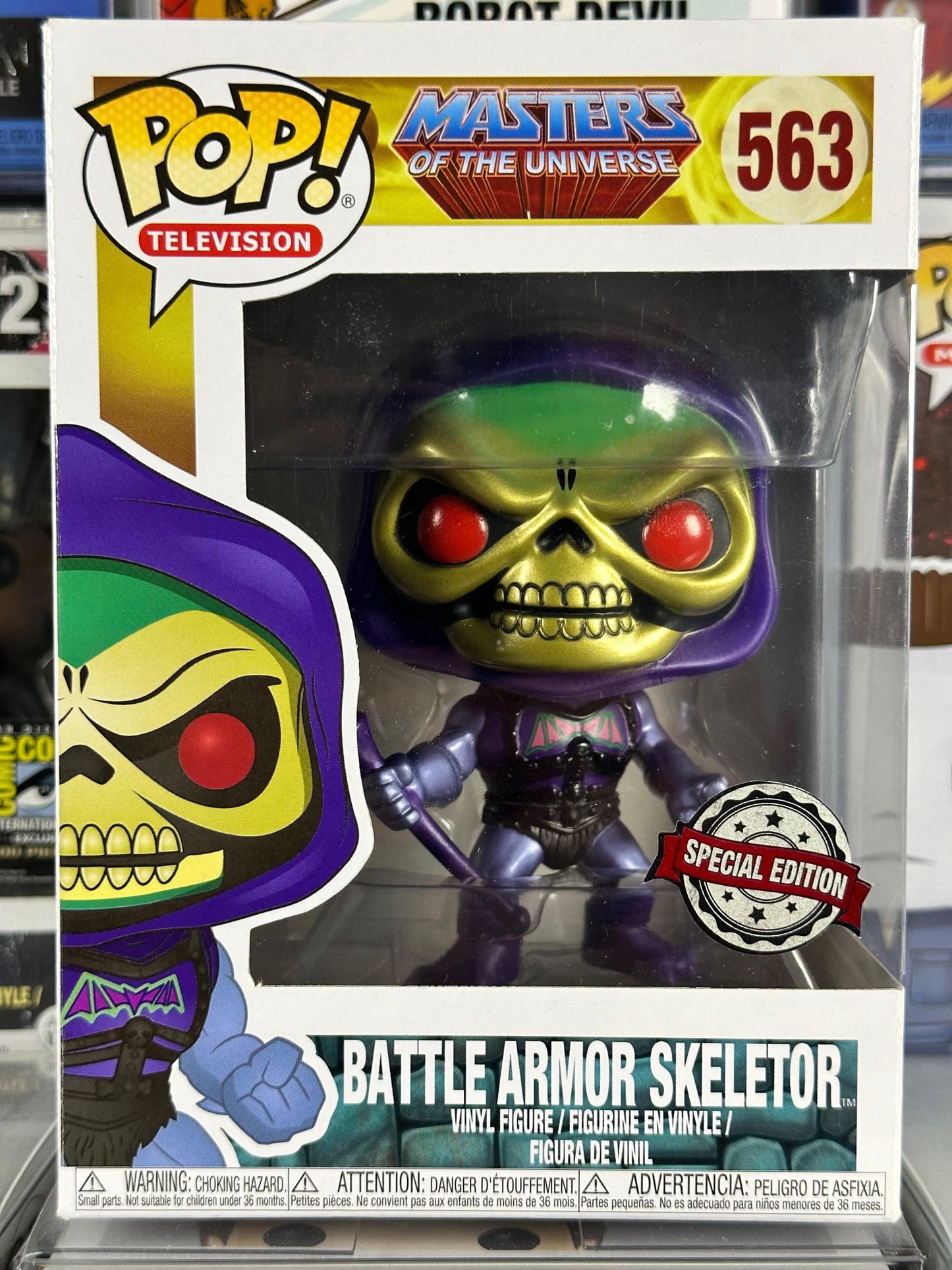 Masters of the Universe - Armadura de batalla Skeletor (metálica) (263) abovedada