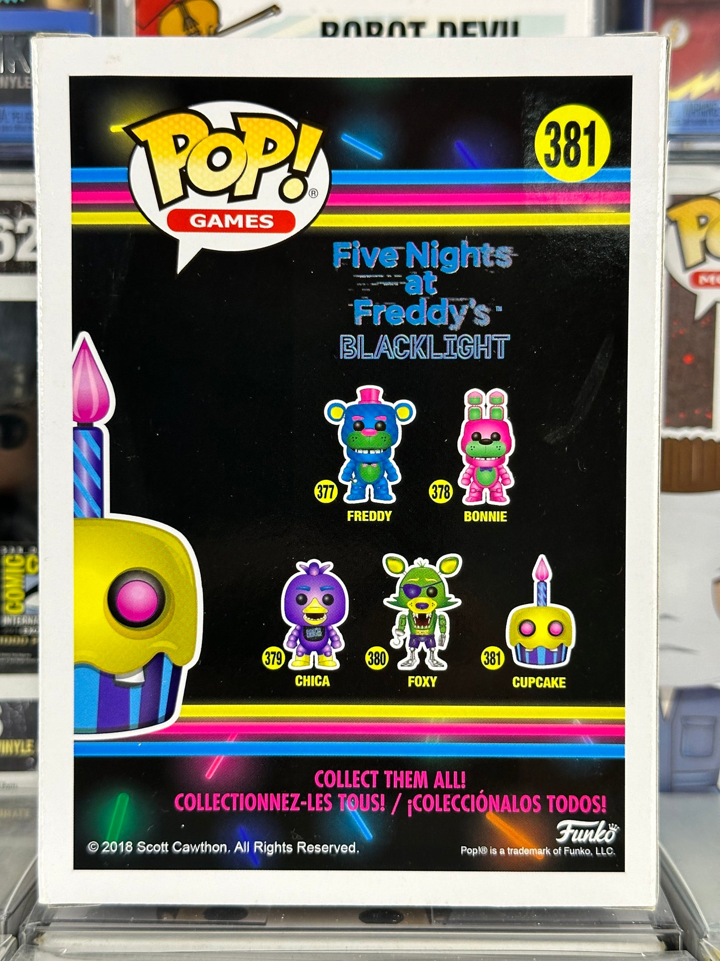 Five Nights At Freddy's Blacklight - Blacklight Cupcake (381) Vaulted