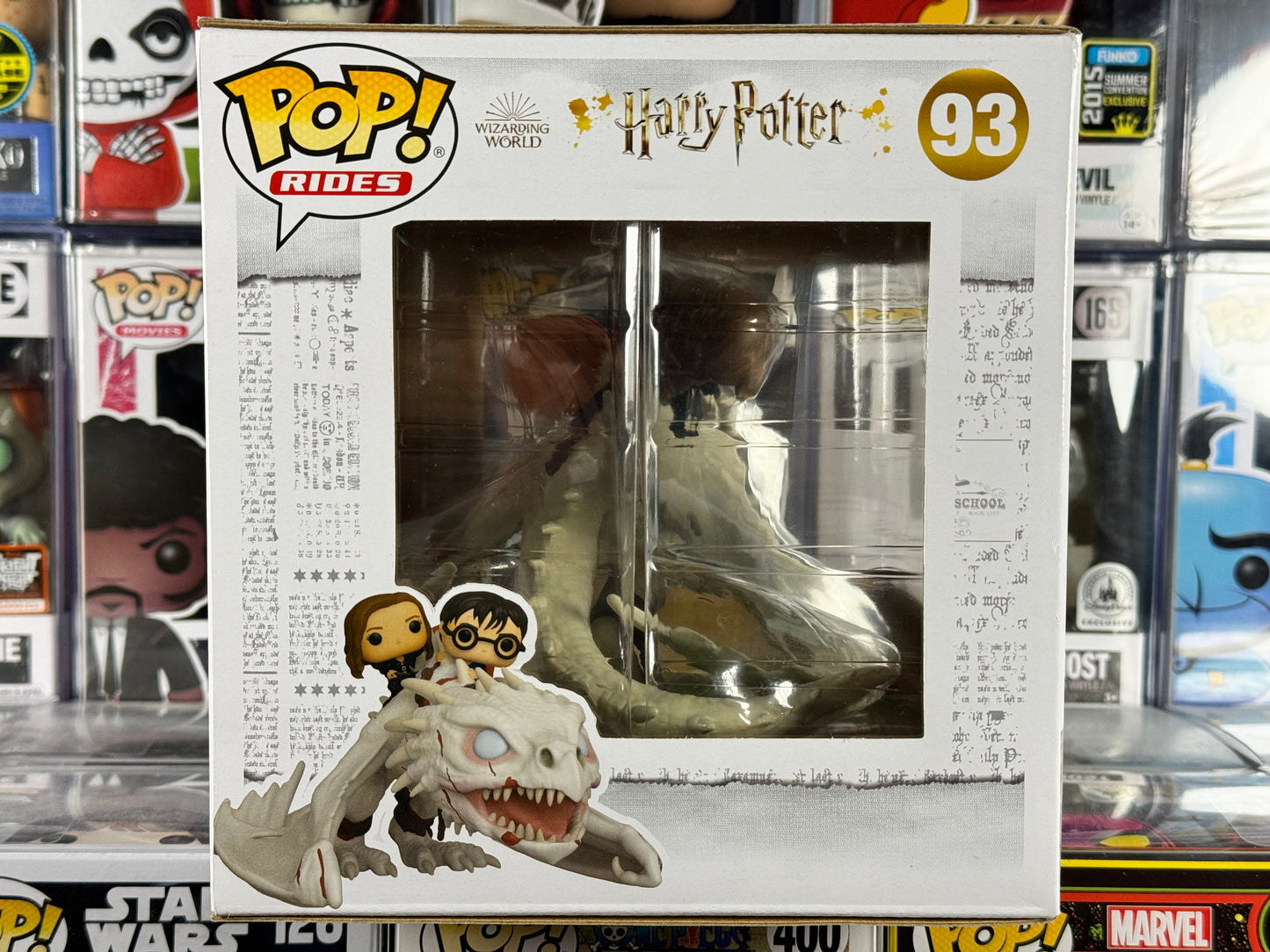 Wizarding Word of Harry Potter - Rides - Harry, Hermione & Ron Riding Gringotts' Dragon (93)