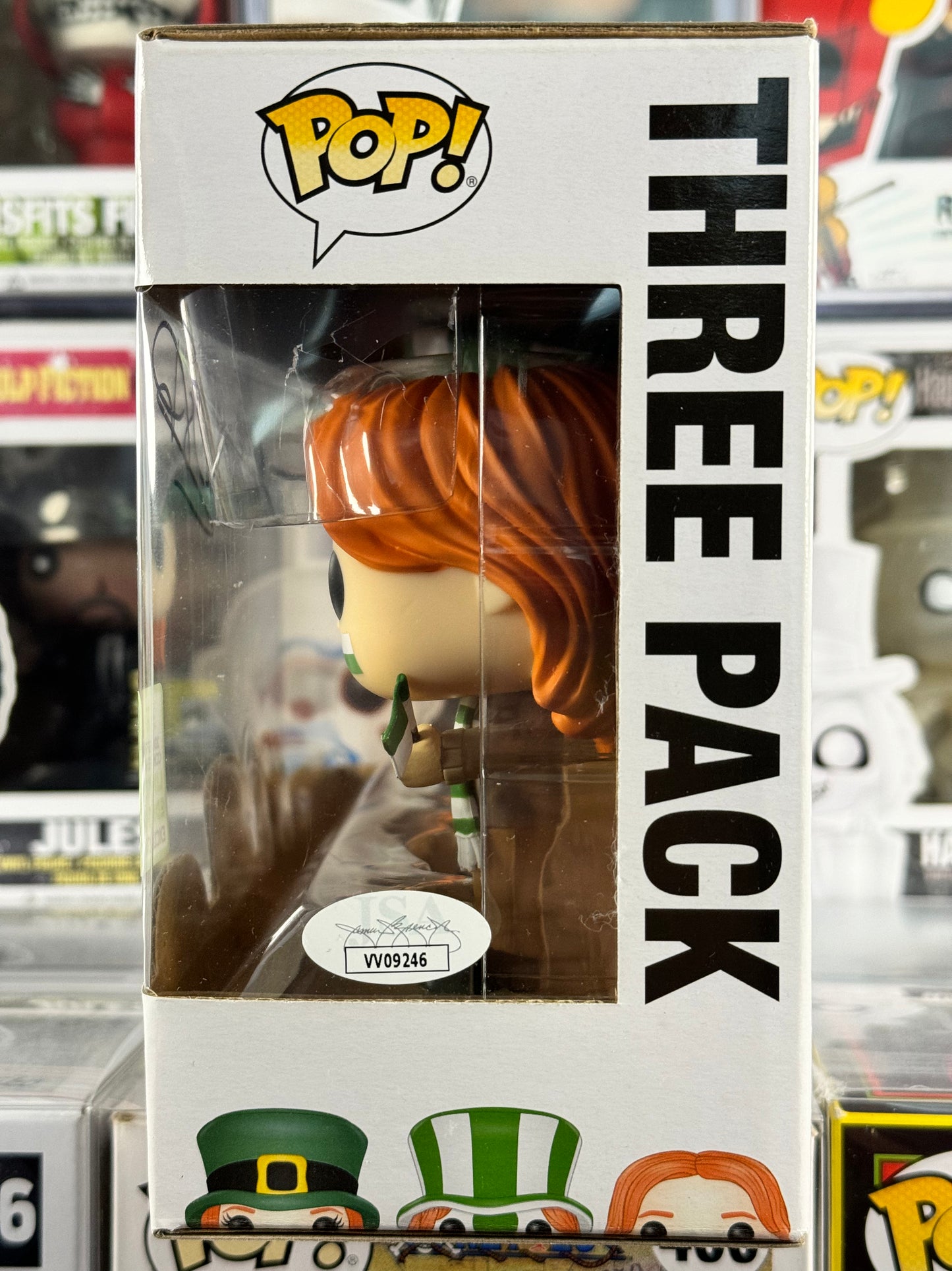 Harry Potter - Ginny, Fred & George Weasley (Quidditch World Cup) (3-Pack) Vaulted SIGNED BY JAMES AND OLIVER PHELPS WITH JSA CERTIFICATE