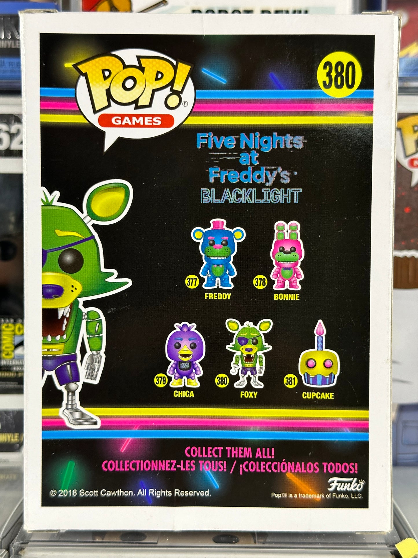 Five Nights At Freddy's Blacklight - Blacklight Foxy (380) Vaulted