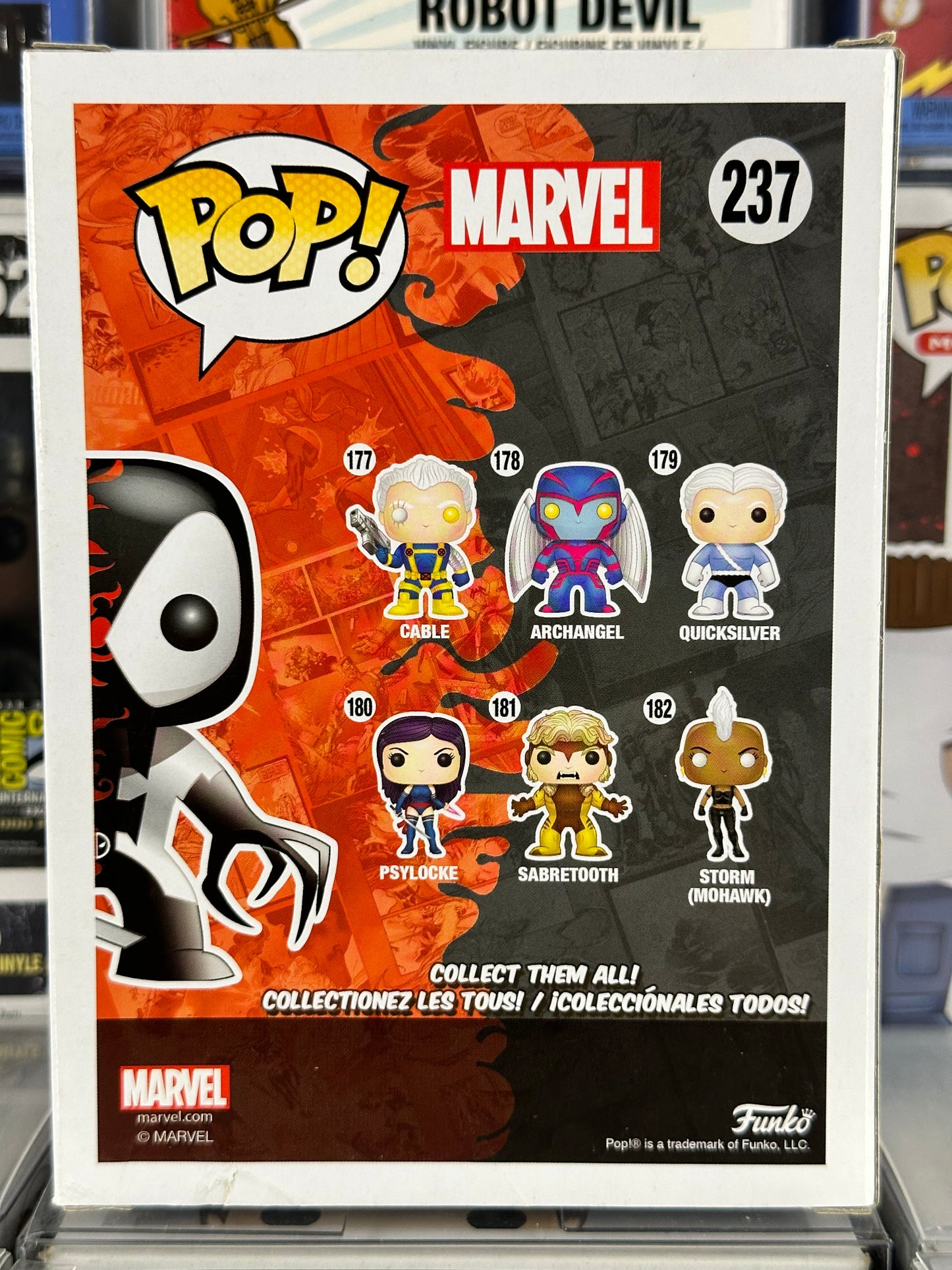Marvel Deadpool - Asimilación del veneno de Deadpool (primera ejecución) (237) Pop In A Box abovedado exclusivo
