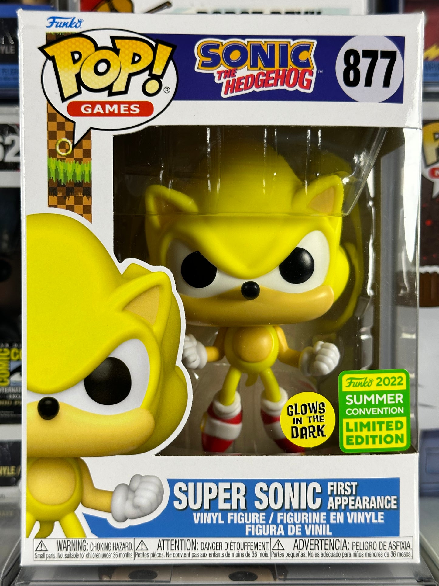Sonic the Hedgehog - Super Sonic (First Appearance) (Glow in the Dark) (877) 2022 Summer Convention