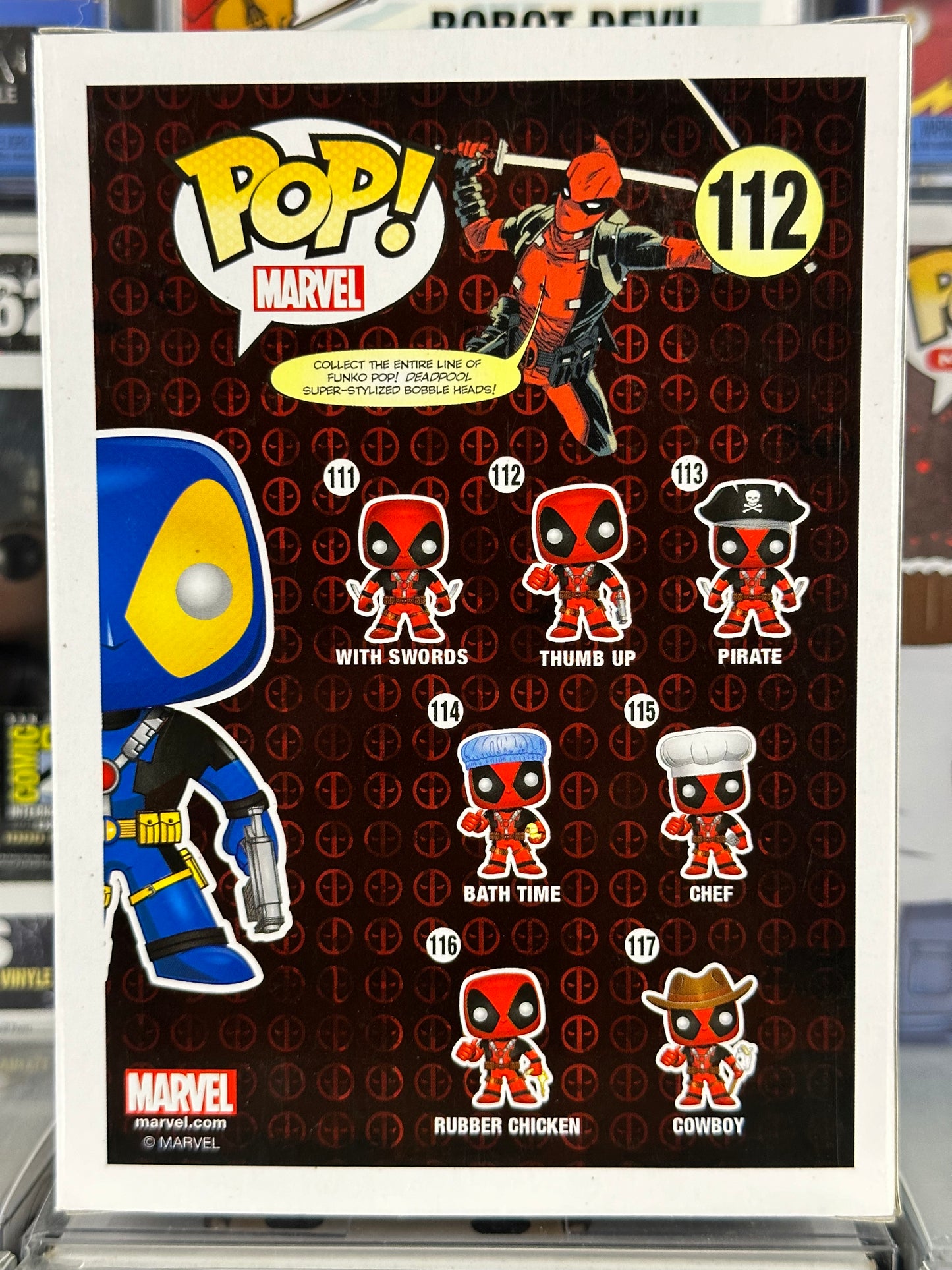 Marvel Deadpool - Deadpool (Azul) (112) Exclusivo FYE abovedado