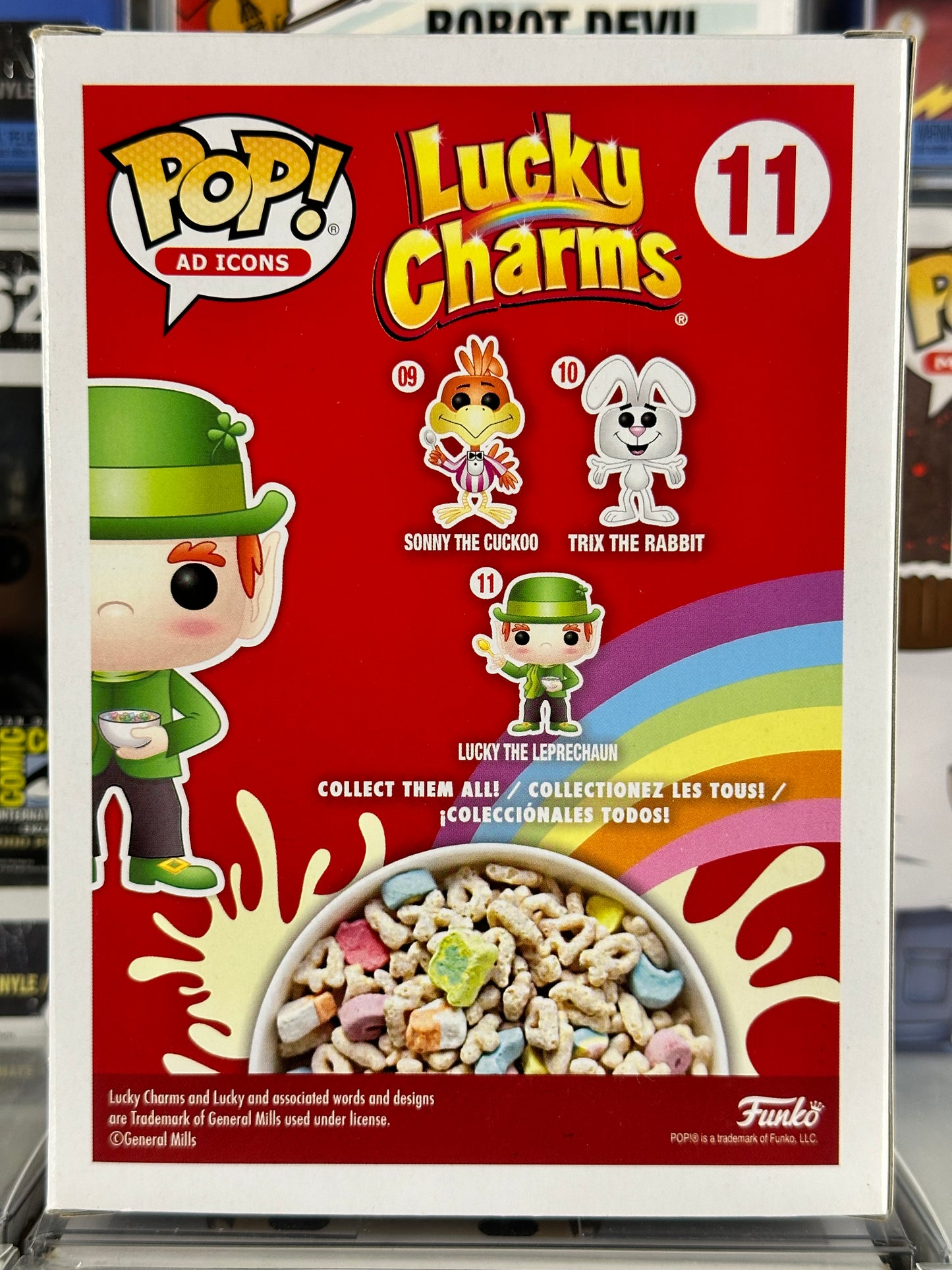 Pop Ad Icons - Lucky Charms - Lucky the Leprechaun (Cereal Bowl) (11) Vaulted Funko Shop Exclusive