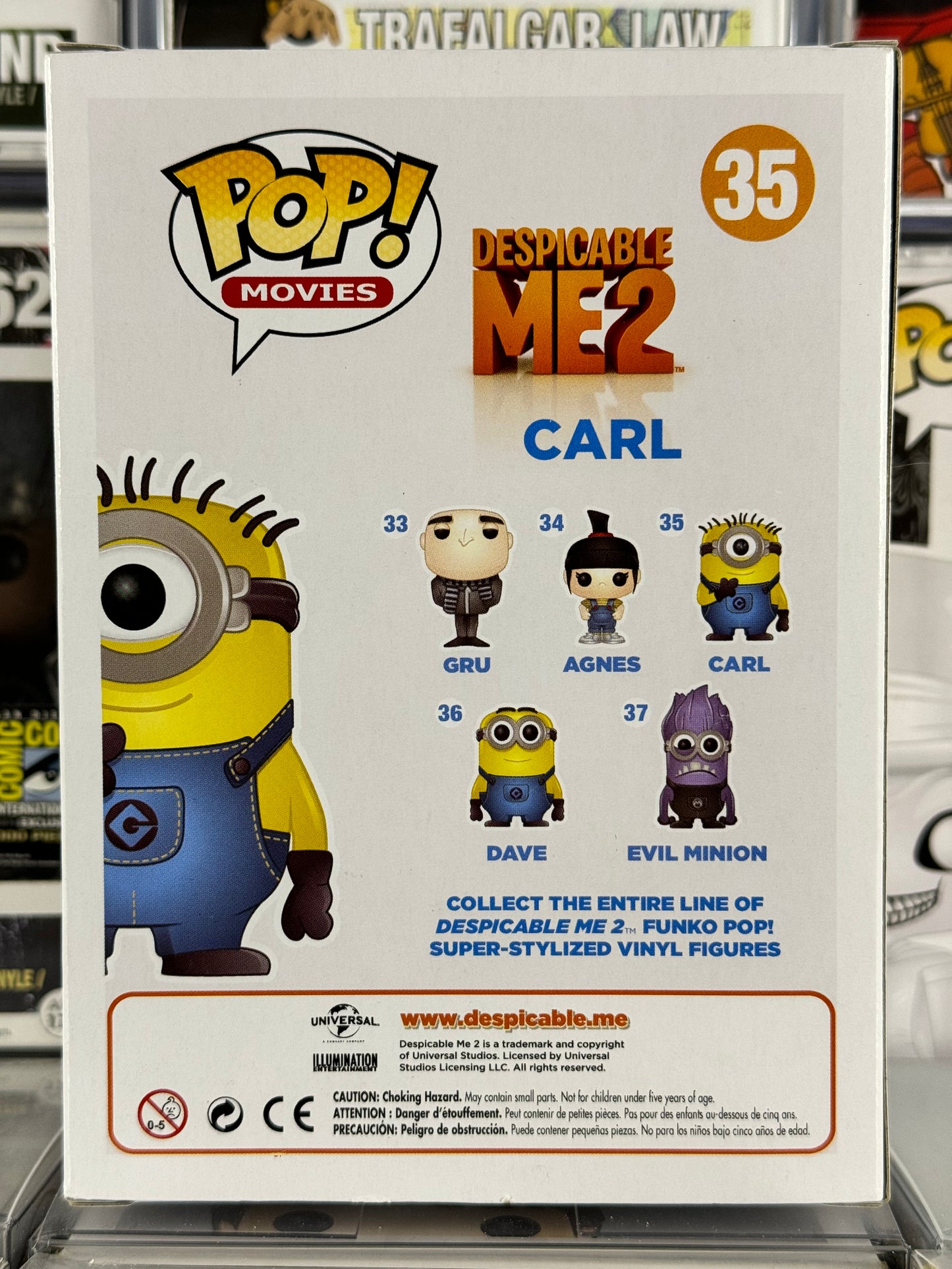 Mi villano favorito 2 - Carl (Brilla en la oscuridad) (35) EDICIÓN LIMITADA exclusiva de 1000 PC Vaulted SDCC