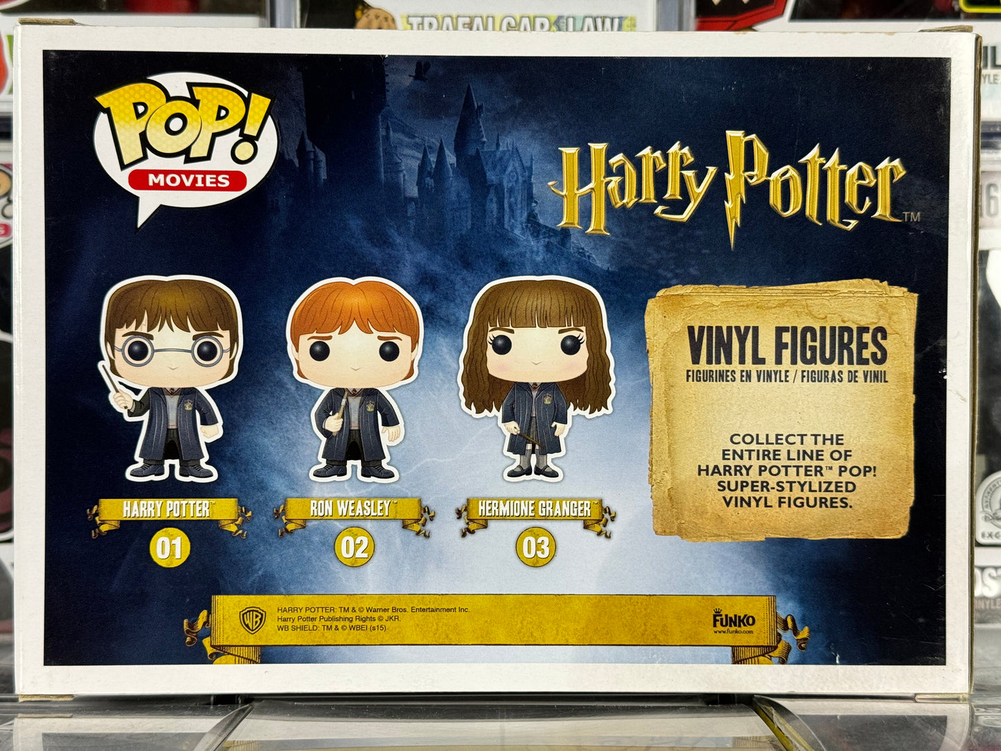 Harry Potter - Harry Potter, Ron Weasley y Hermione Granger (paquete de 3) abovedado