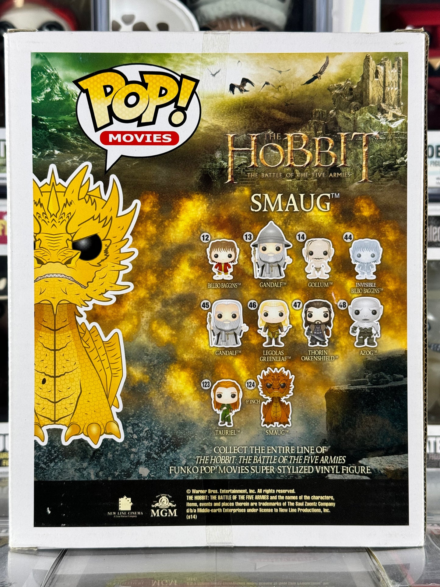 The Lord of the Rings - 6" - Smaug (Gold Metallic) (124) Vaulted