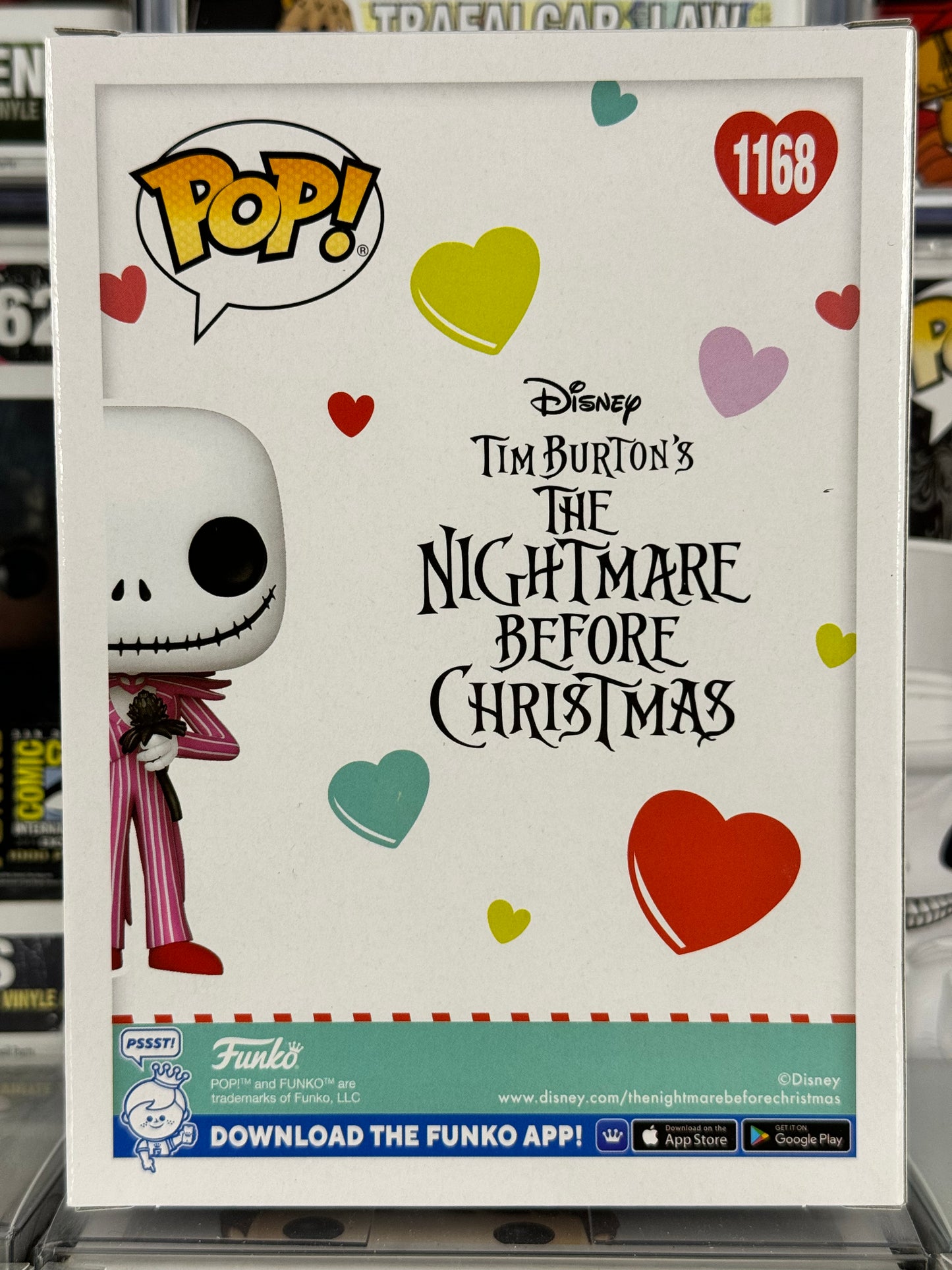 Disney - Tim Burton's The Nightmare Before Christmas - Valentine Jack Skellington (w/ Flower) (Pink Suit) (1168)