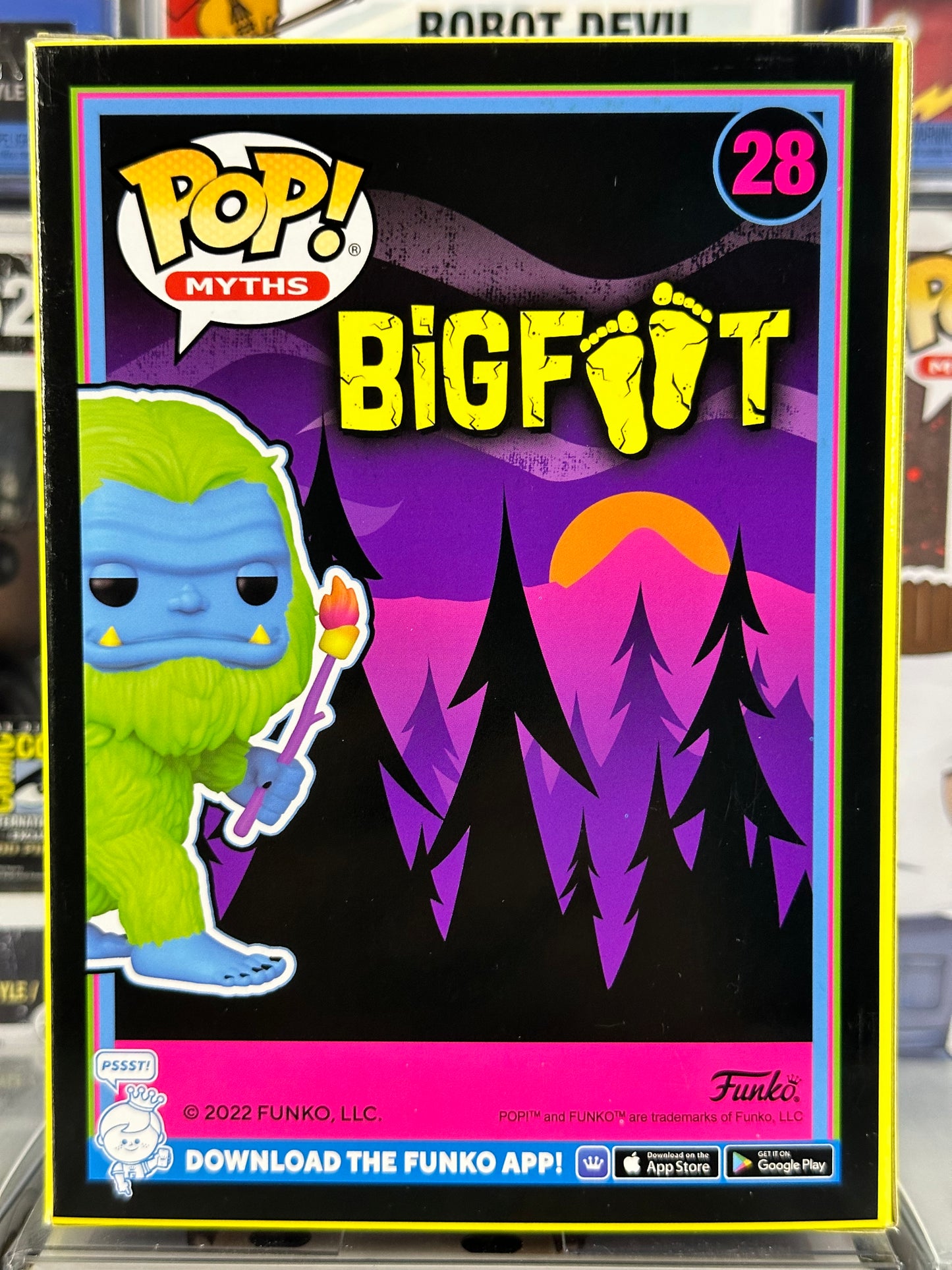 Mitos del pop - Bigfoot (Blacklight) (28) Exclusivo de Funko HQ