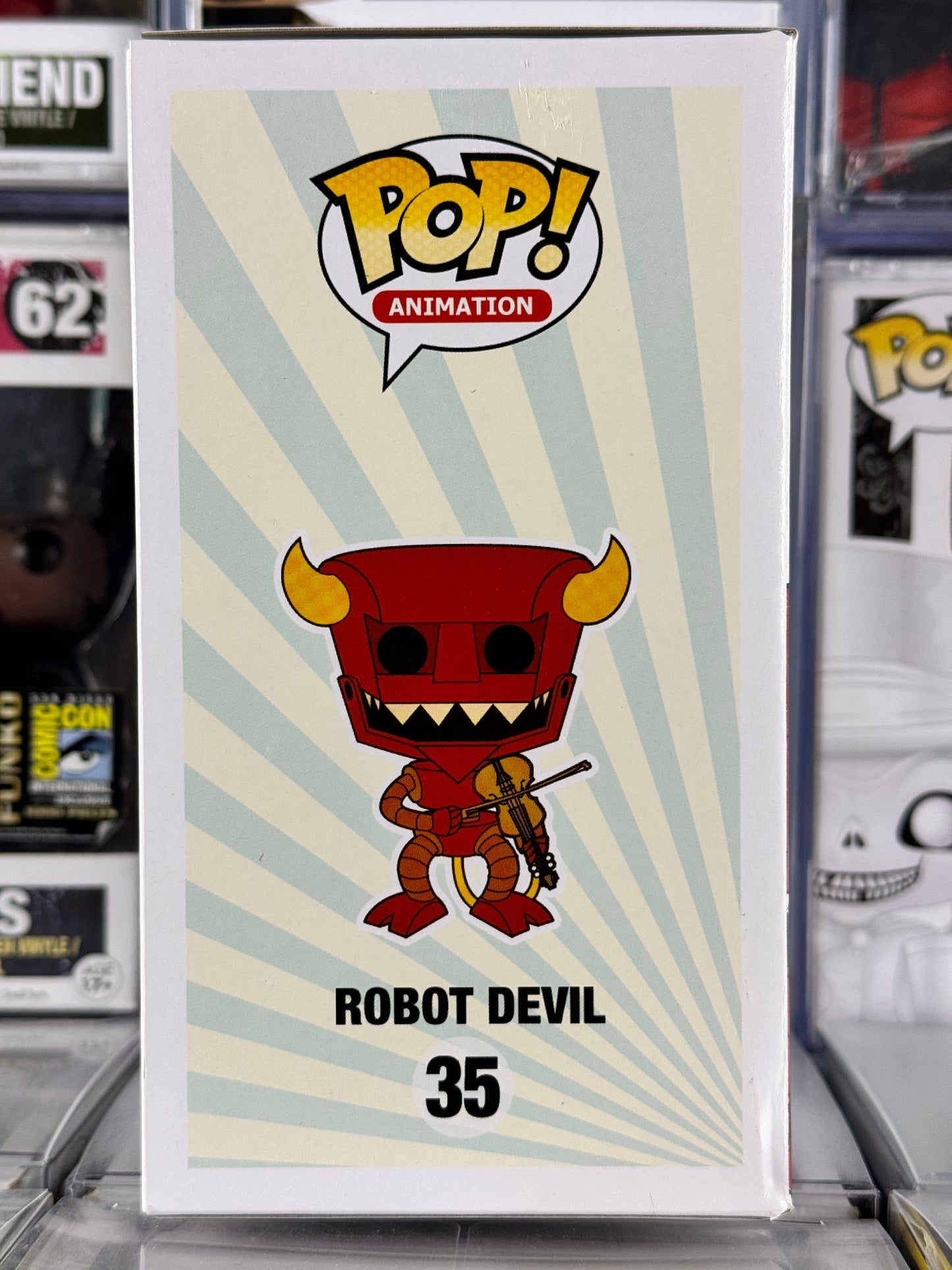 Futurama - Robot Devil (con violín) (35) Exclusivo de la convención de verano 2015 abovedado