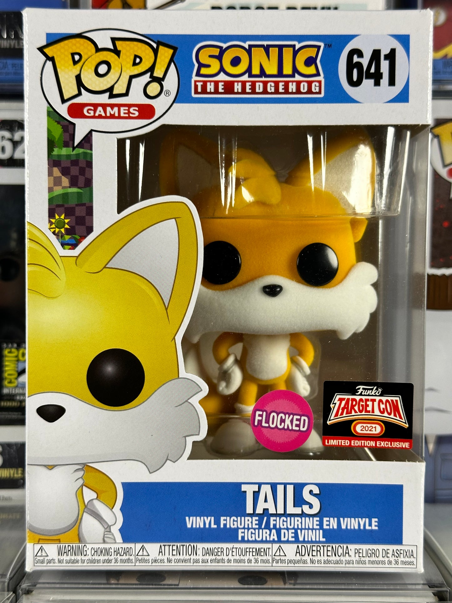 Sonic the Hedgehog - Tails (Flocked) (641) Vaulted Target Con Exclusive