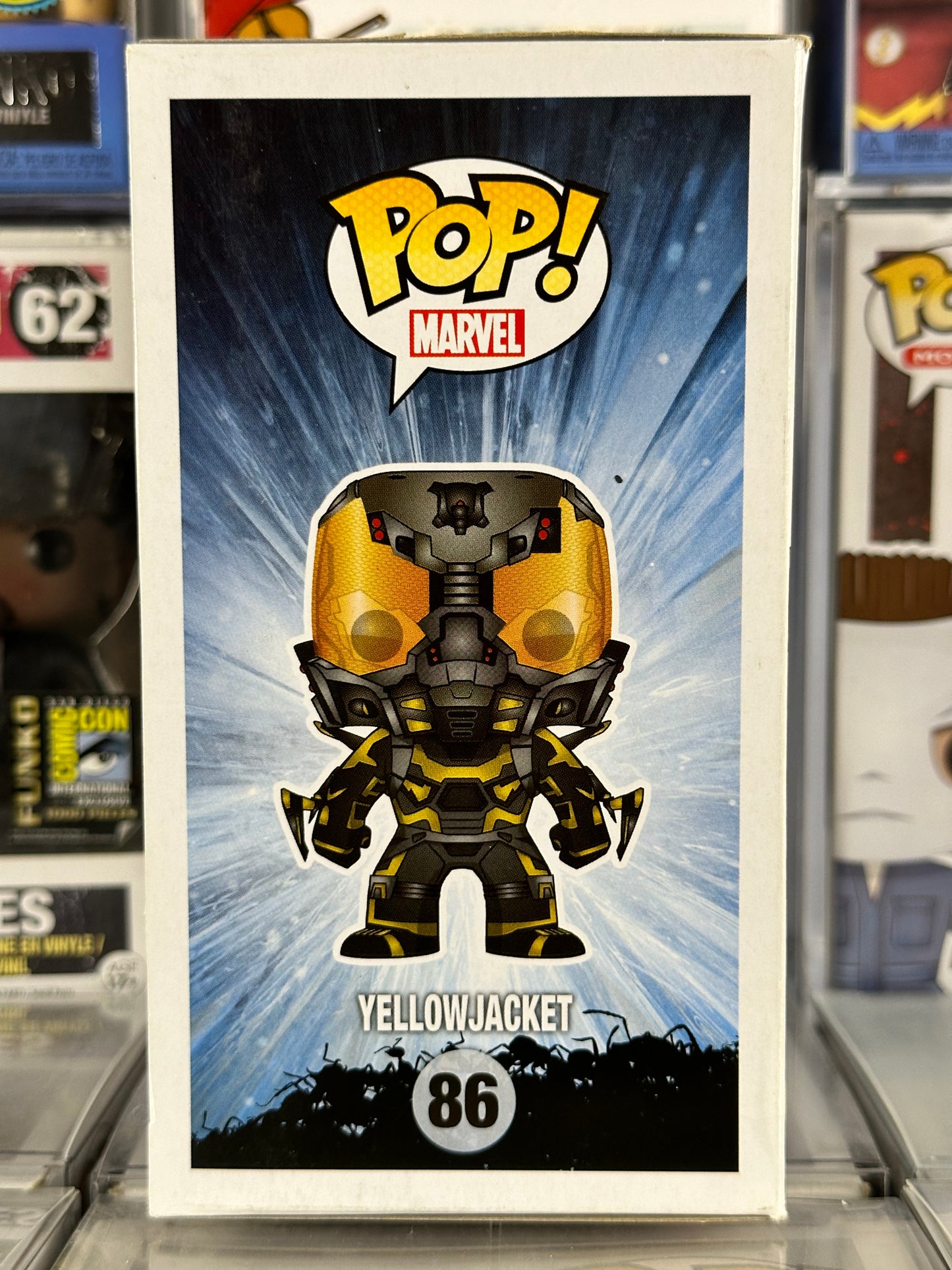 Marvel Ant-Man - Yellowjacket (brilla en la oscuridad) (86) Exclusivo de juguetes subterráneos abovedados