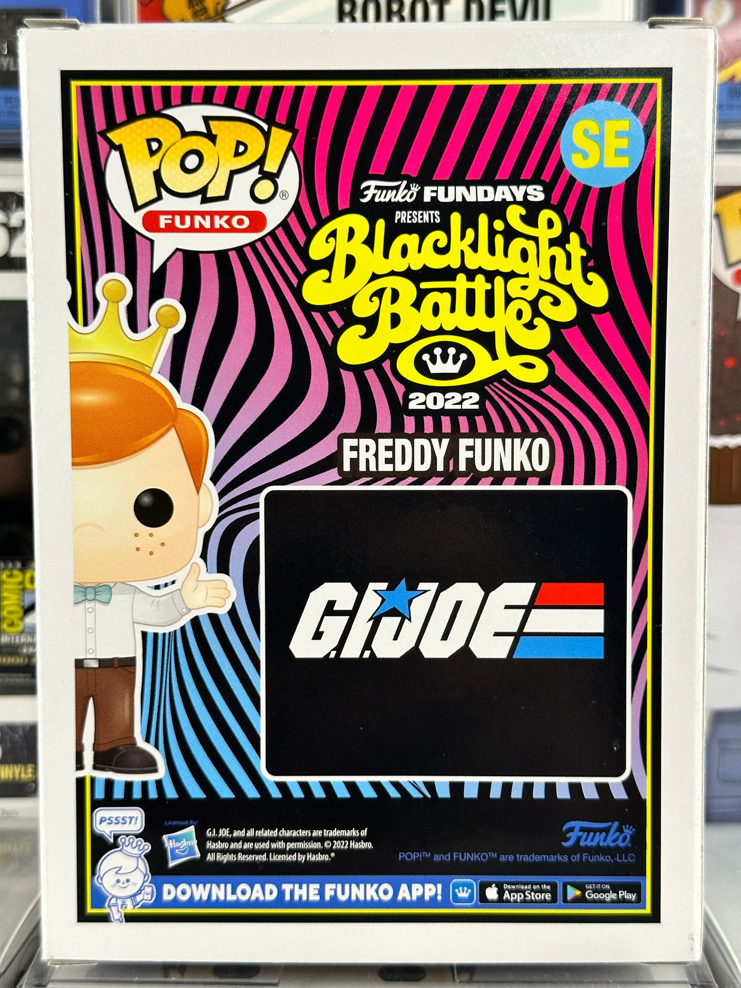 Funko Fundays Blacklight Battle 2022 - Freddy Funko como Snake Eyes (SE) 4000 PC EDICIÓN LIMITADA