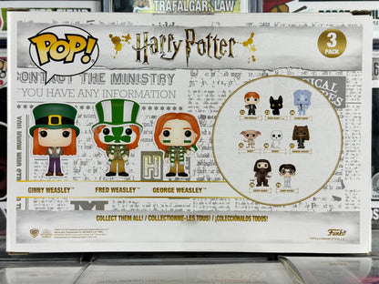 Harry Potter - Ginny, Fred & George Weasley (Quidditch World Cup) (3-Pack) Vaulted SIGNED BY JAMES AND OLIVER PHELPS WITH JSA CERTIFICATE