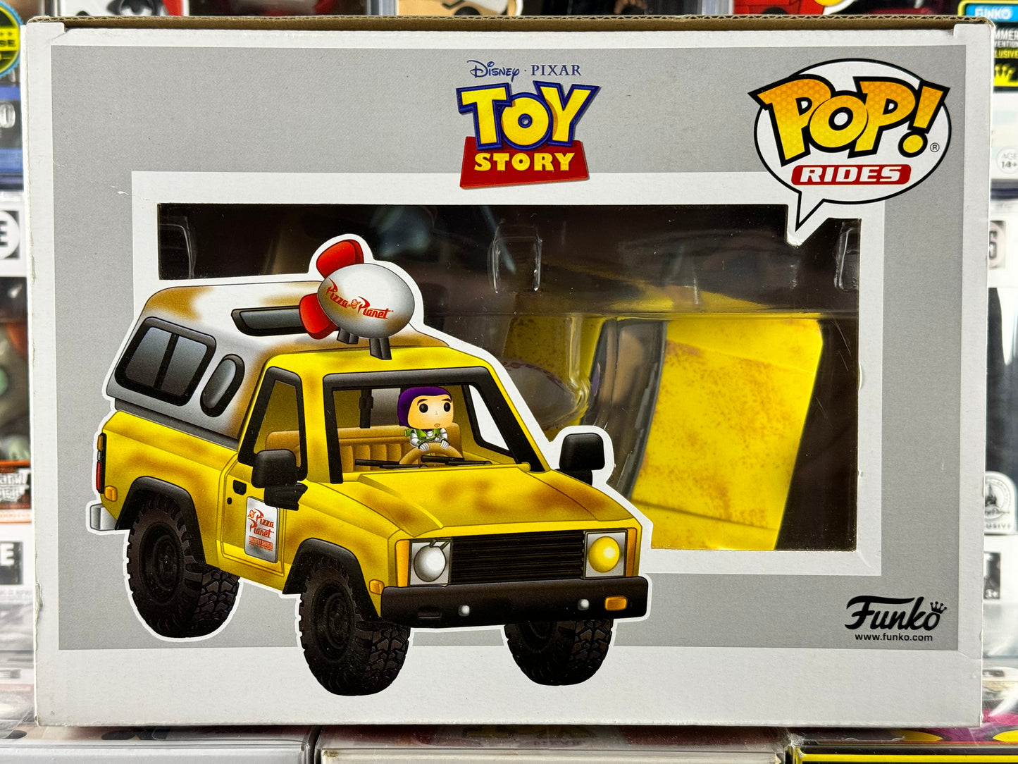 Disney Pixar Toy Story - Atracciones - Camión Pizza Planet (con Buzz Lightyear) (52) Exclusivo de la Convención de Otoño de 2018 abovedado