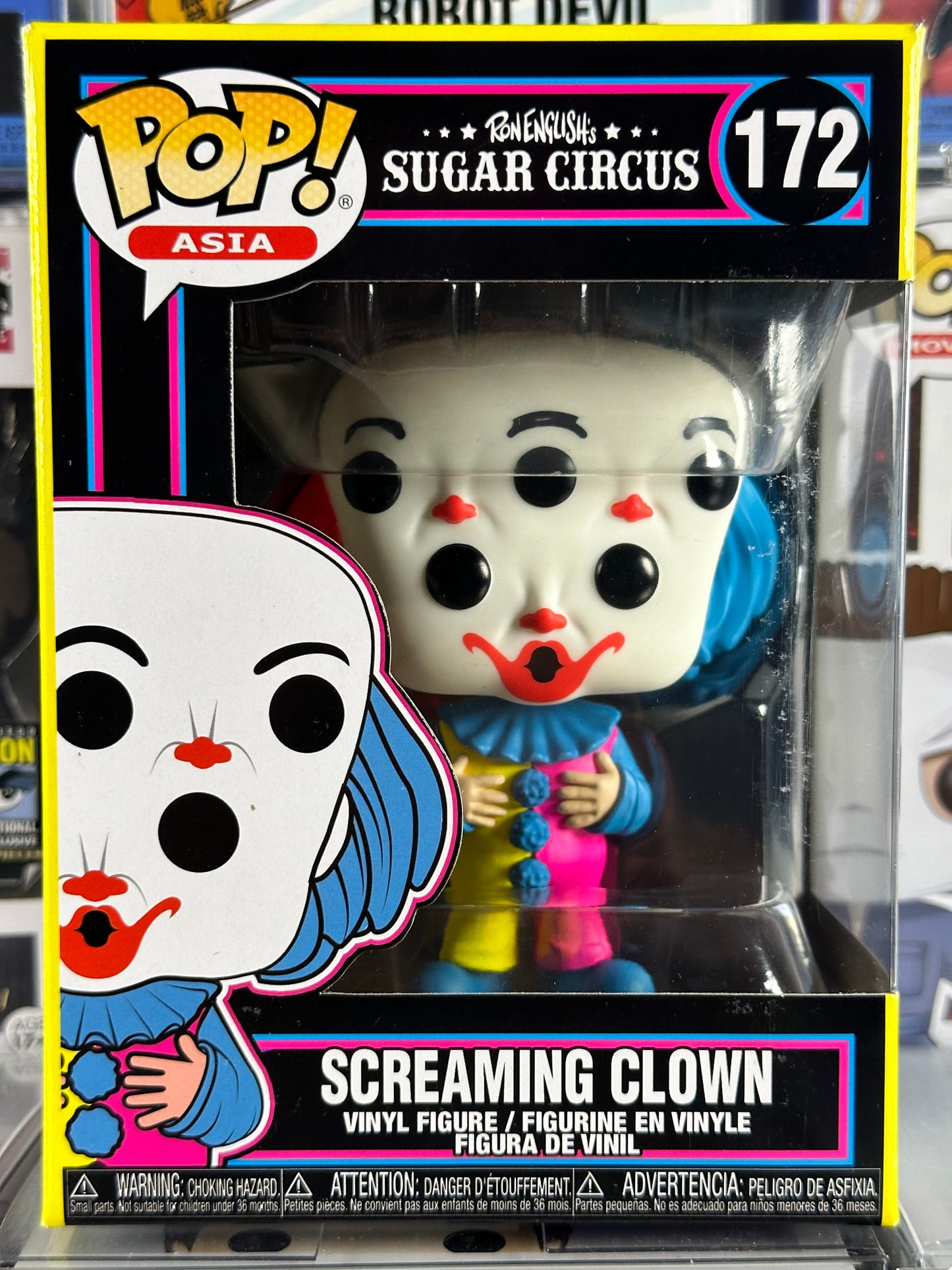 Pop Asia - Ron English - Screaming Clown (Blacklight) (172) Chinese Market Exclusive