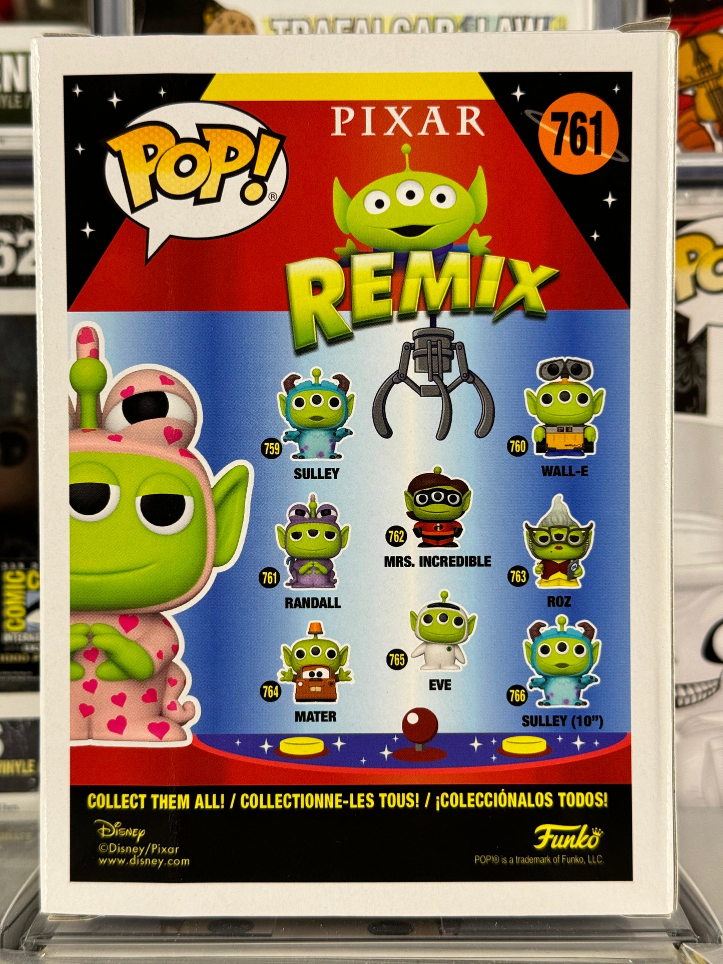 Pixar Alien Remix - Alien as Randall Boggs (Pink with Hearts) (761)