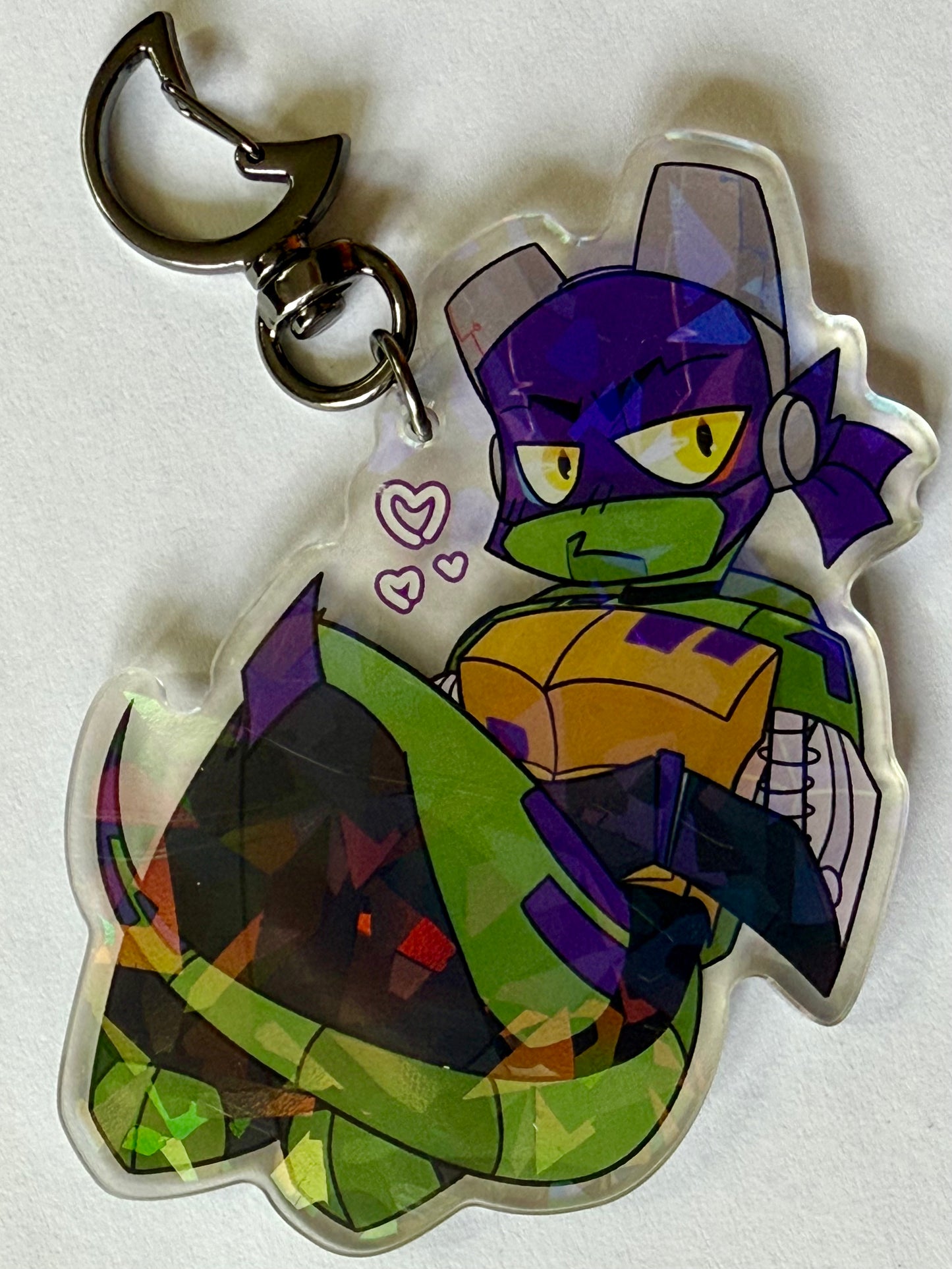 Glamrock Donatello Keychain - The Jade Forest - 3.5" or 89mm