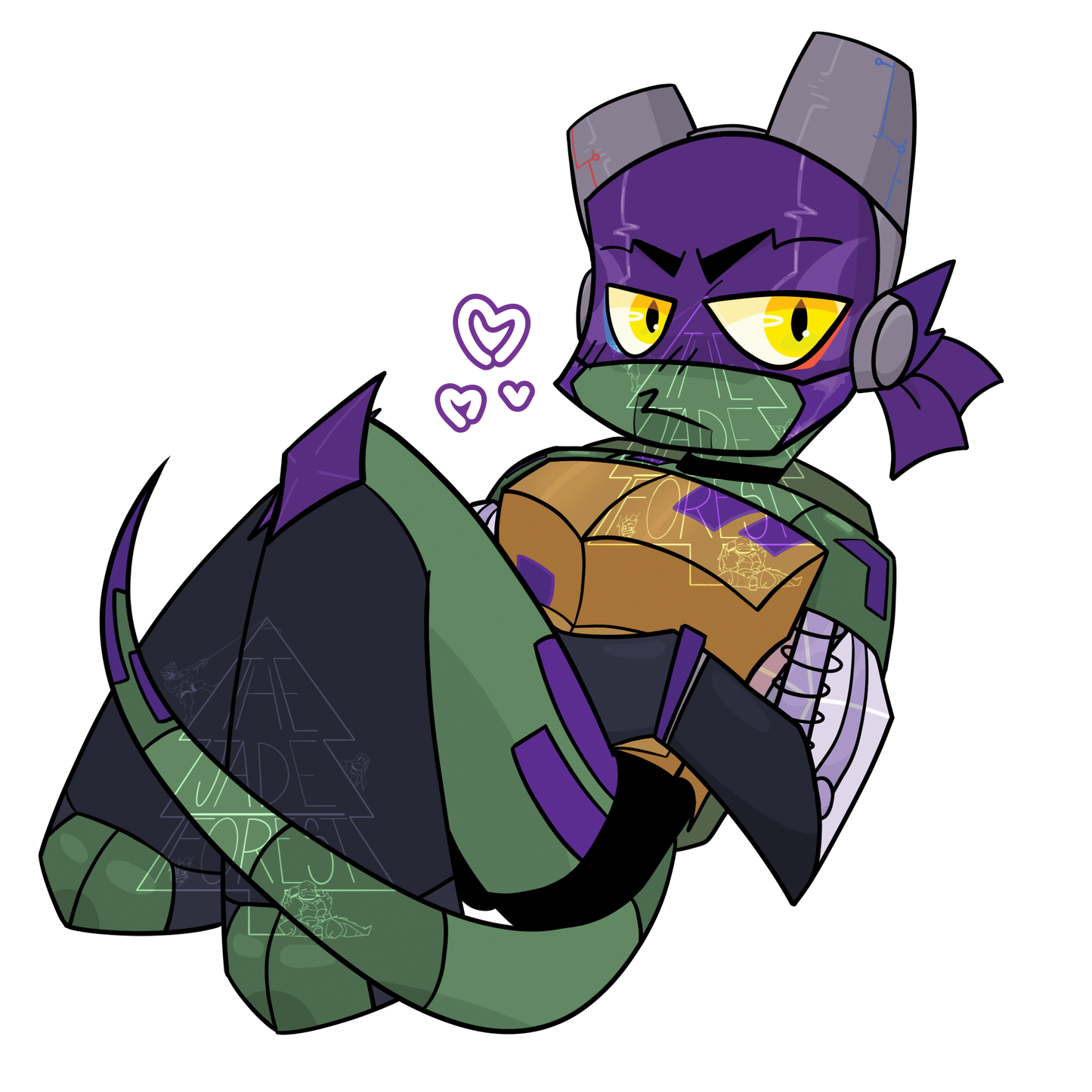 Glamrock Donatello Keychain - The Jade Forest - 3.5" or 89mm