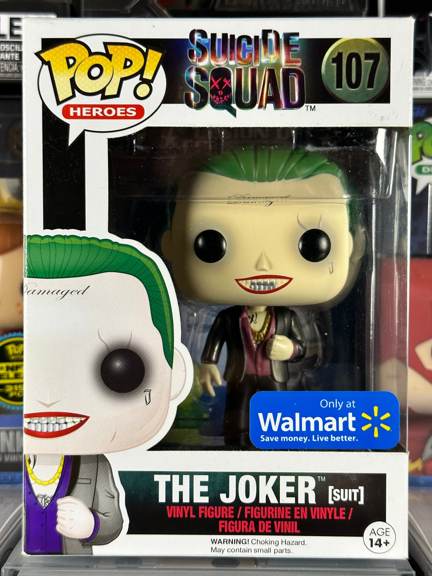 DC Suicide Squad - The Joker (Traje) (107) Exclusivo de Walmart abovedado