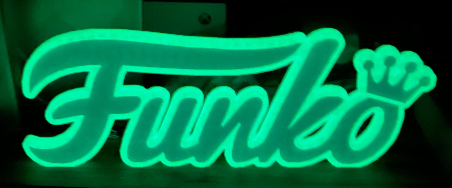 Double Glow Funko Logo Fansign