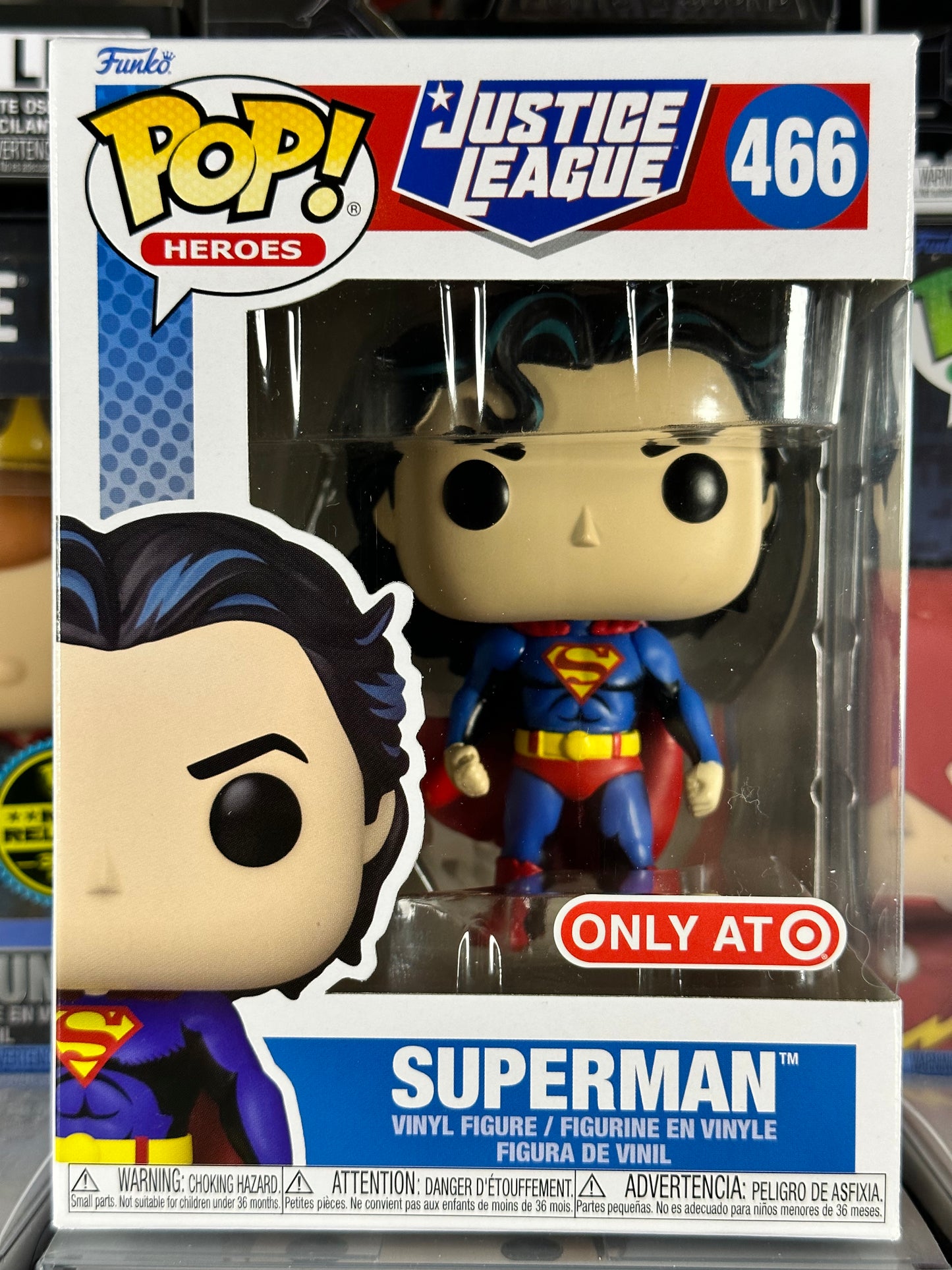 Liga de la Justicia de DC - Superman (Cel Shading) (466) Exclusivo de Target