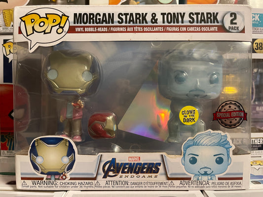 Marvel Avengers Endgame - Morgan Stark & Tony Stark (Glow in the Dark) (2-Pack)