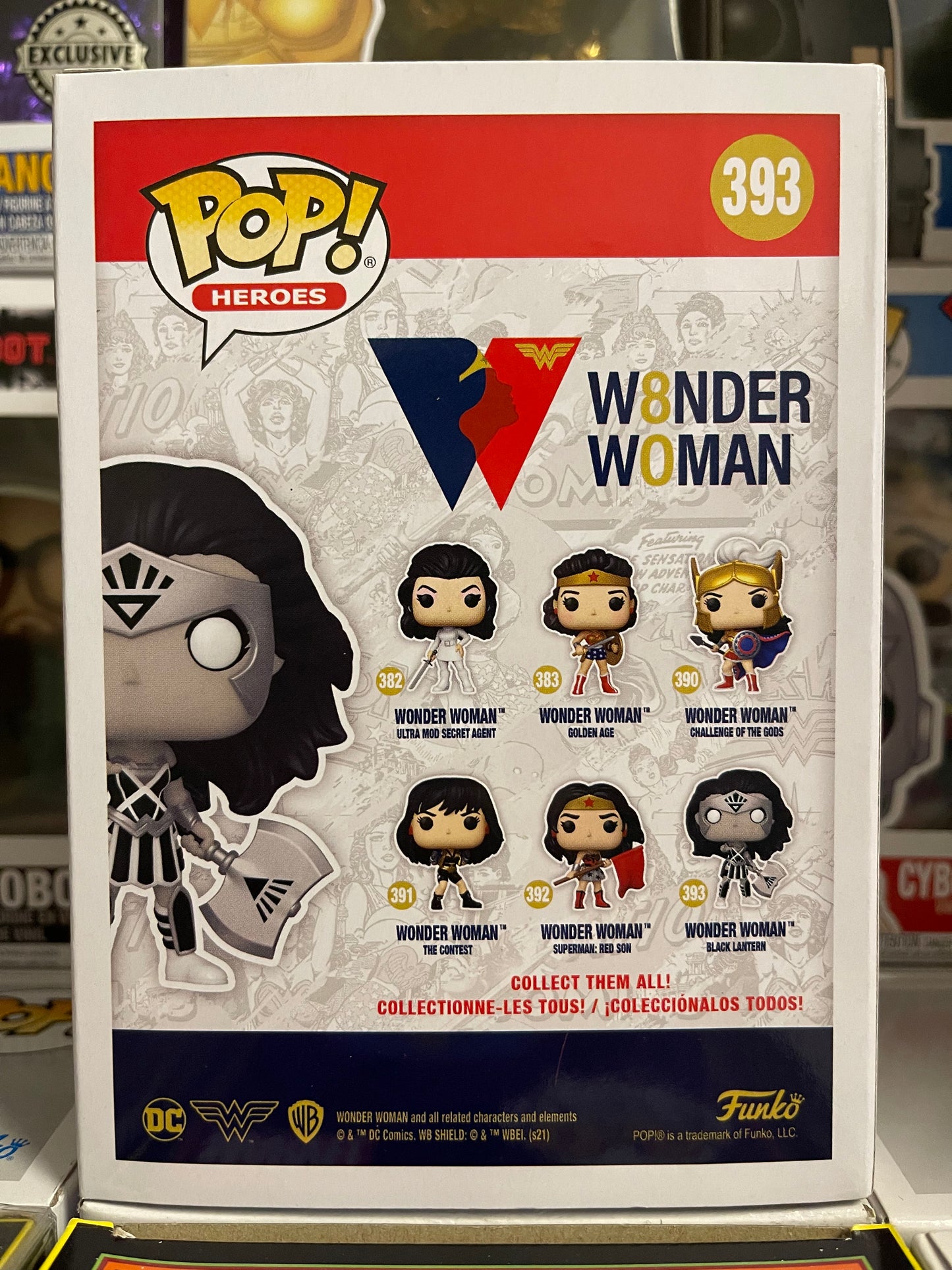 DC Wonder Woman - Wonder Woman Black Lantern (Glow in the Dark) (393)