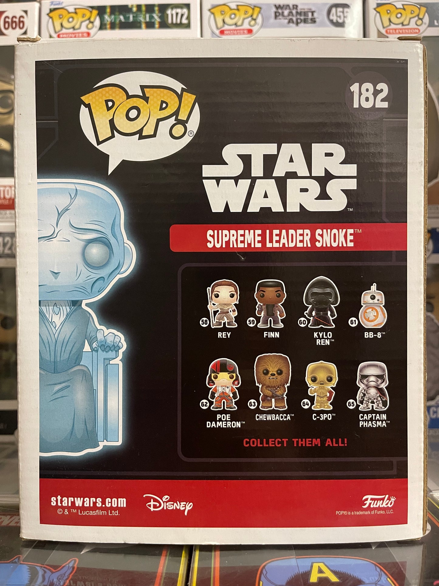 Star Wars - 6" - Líder Supremo Snoke (Brilla en la Oscuridad) (Convención de Verano) (182) Bóveda
