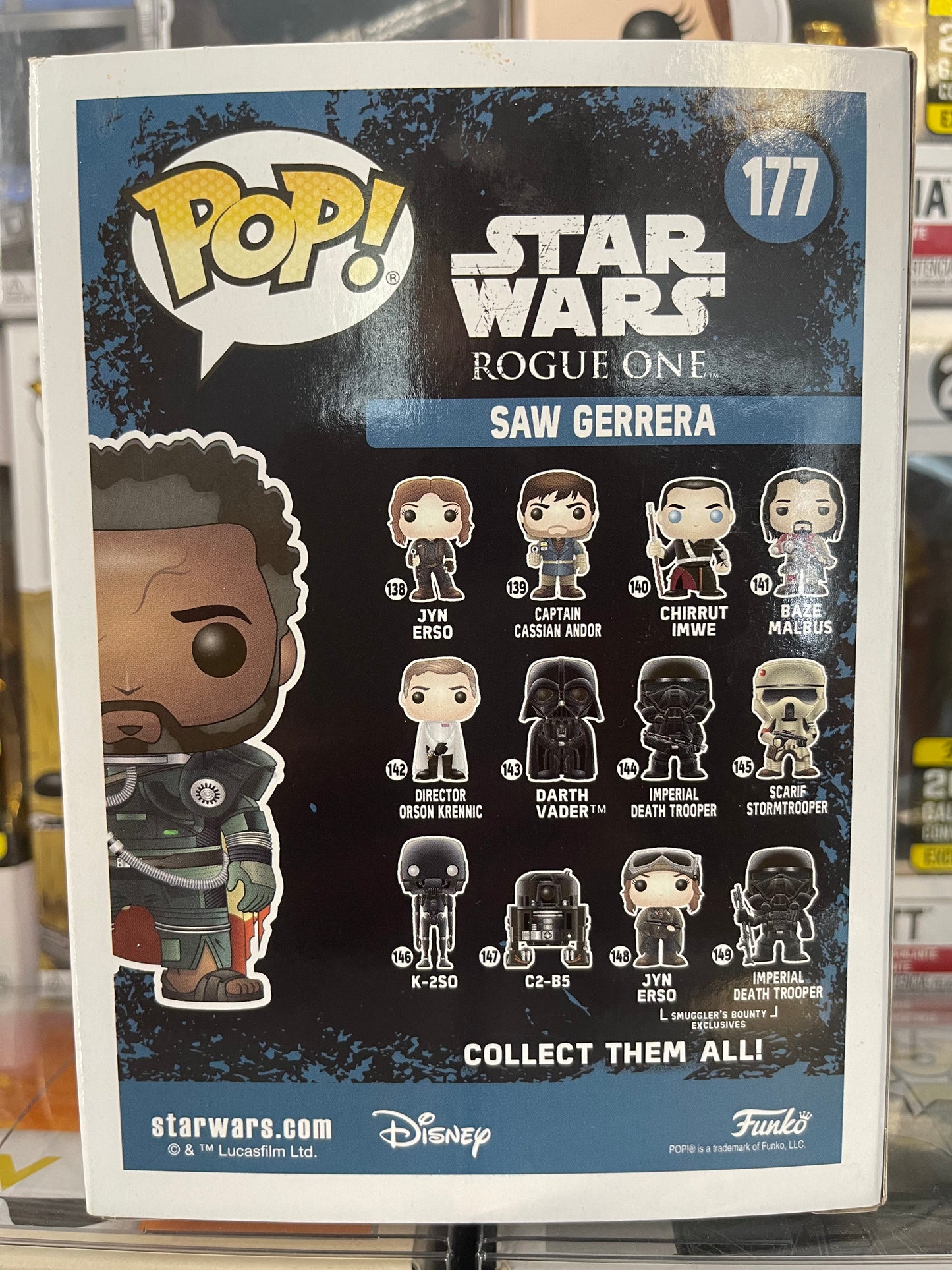 Star Wars Rogue One - Saw Gerrera (Con pelo) (177) (Exclusivo de la Convención de Otoño de 2017) Bóveda