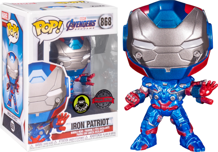 Marvel Avengers Endgame - Iron Patriot (Metallic) (868) Popcultcha