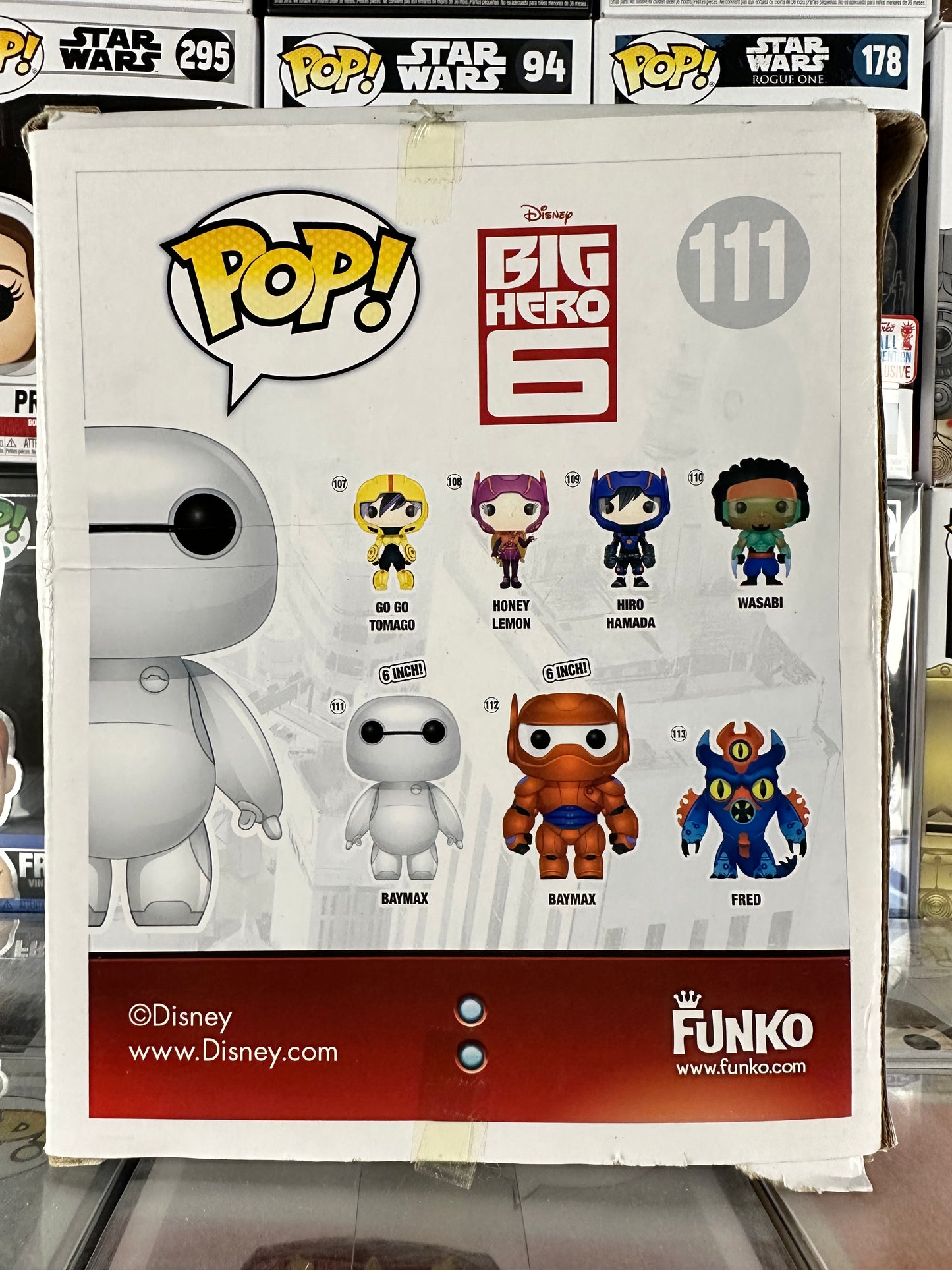 Big Hero 6 - 6" - Baymax (brilla en la oscuridad) (111) abovedado