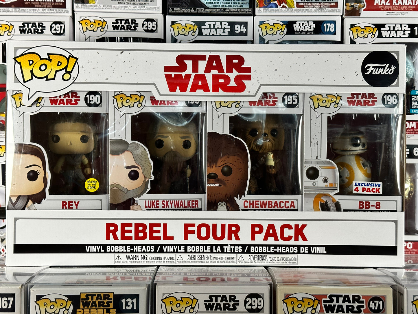 Star Wars - Rebel Four Pack (paquete de 4) Exclusivo de Costco abovedado