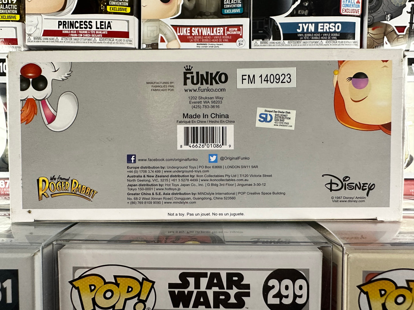 Disney - Roger Rabbit & Jessica Rabbit (2-Pack) (2014 Holidays Asia Exclusive) Vaulted GRAIL