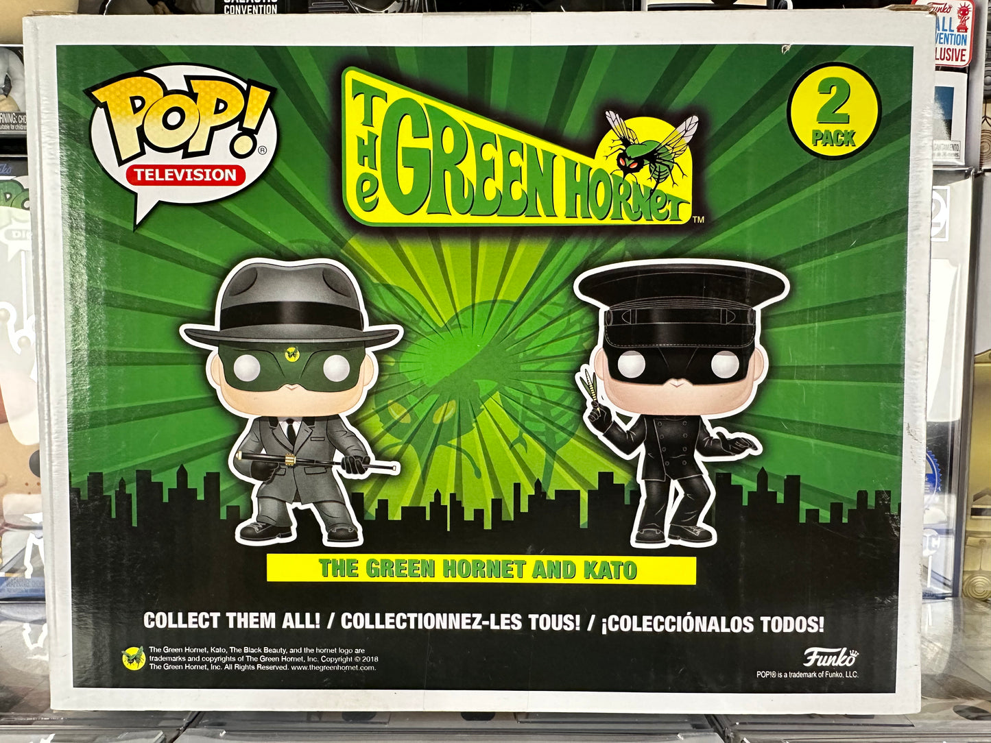 The Green Hornet - The Green Hornet y Kato (paquete de 2) 2018 SDCC Toy Exclusivo de Tokio