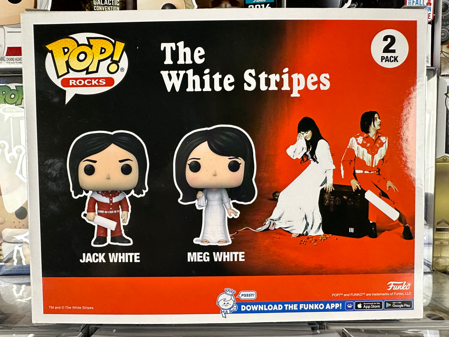 Pop Rocks - Las rayas blancas - Jack & Meg White (paquete de 2)