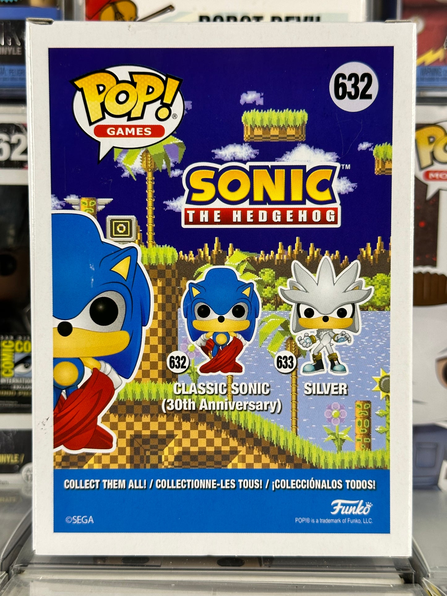 Sonic the Hedgehog - Classic Sonic (Flocked) (632) Funko Exclusive