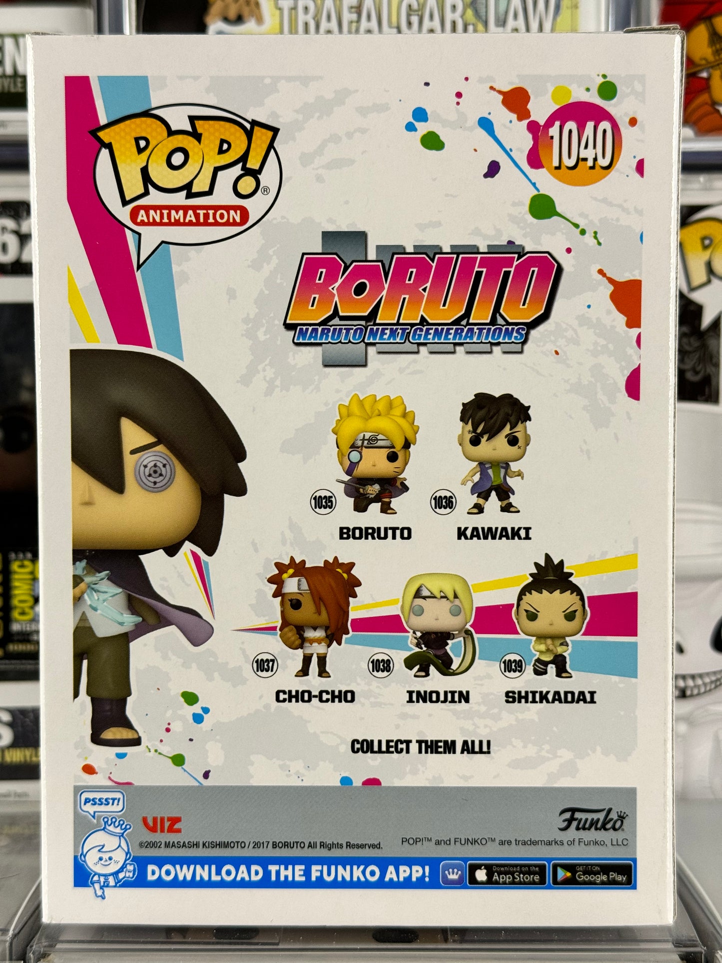 Boruto Naruto Next Generations - Sasuke (Brilla en la oscuridad) (1040) CHASE BRILLANTE